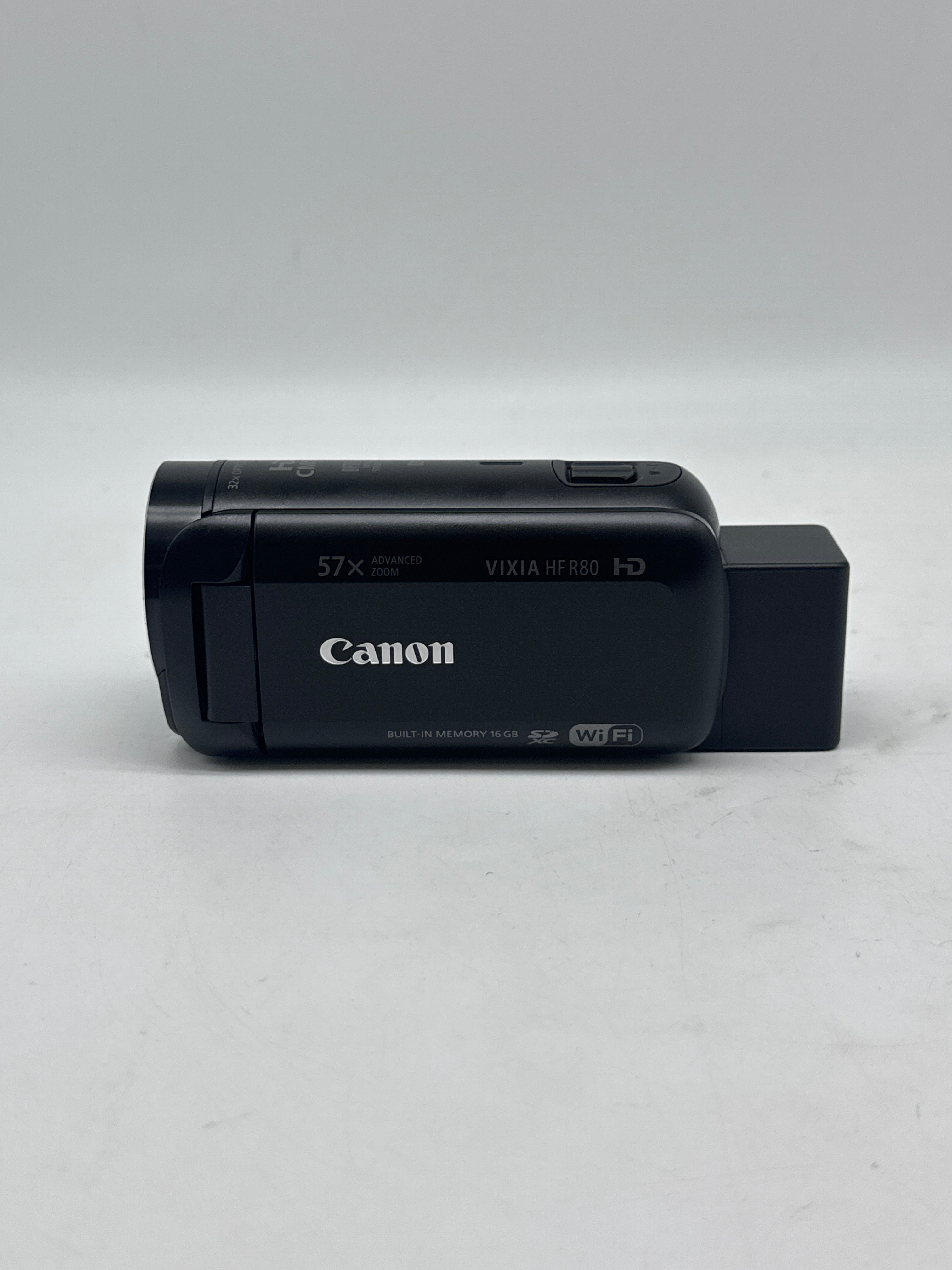 Canon VIXIA HF R80 Camcorder Black HD 57x Zoom 3.0" LCD HDMI USB Wi-Fi