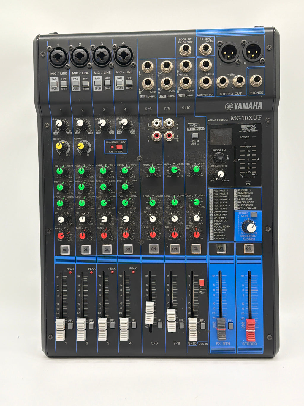 Yamaha MG10XUF 10-Channel Mixing Console Black With Travel Hard Case