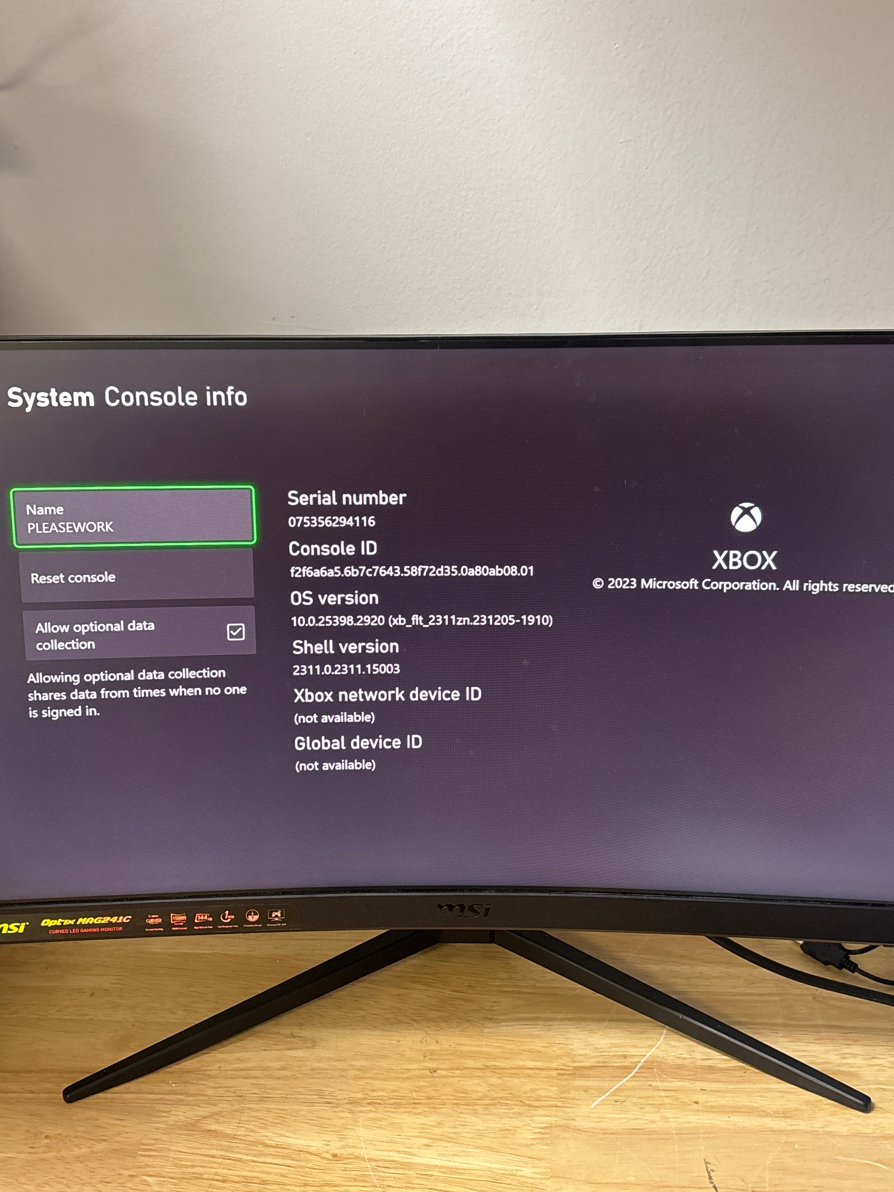 Microsoft Xbox One S All-Digital Edition 1681 500GB Console White