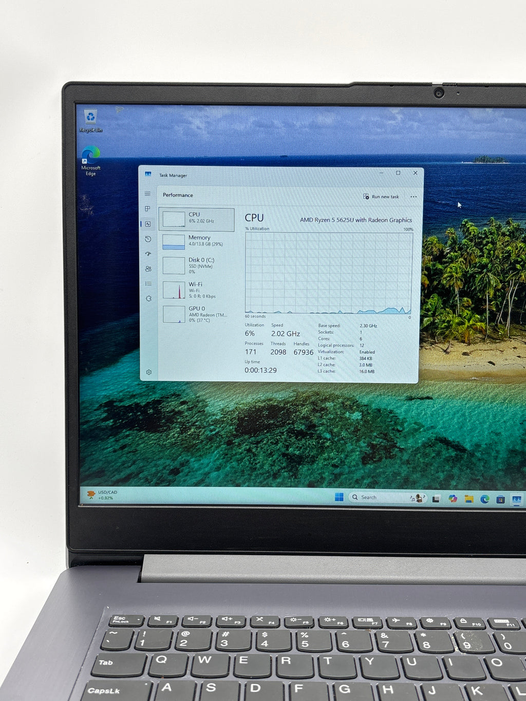 Lenovo IdeaPad 3 17ABA7 AMD Ryzen 5 5625U 16GB RAM 1TB SSD - Used
