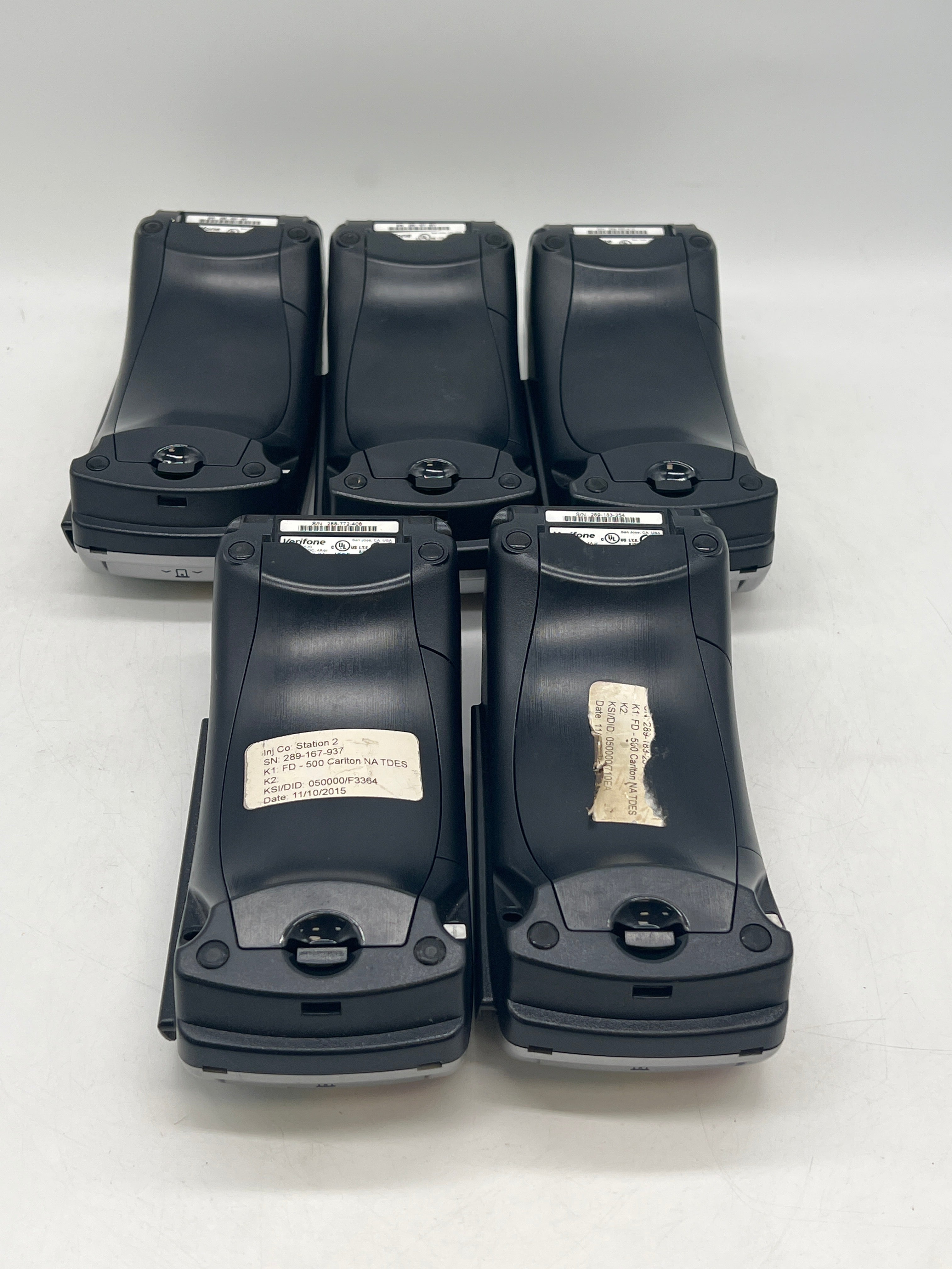Lot of 5 Verifone VX520 - For Parts (Read Desc)