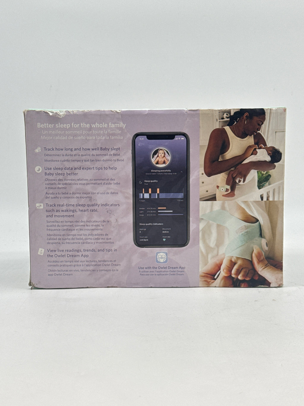 Owlet Dream Sock Smart Baby Monitor Sleep Tracker