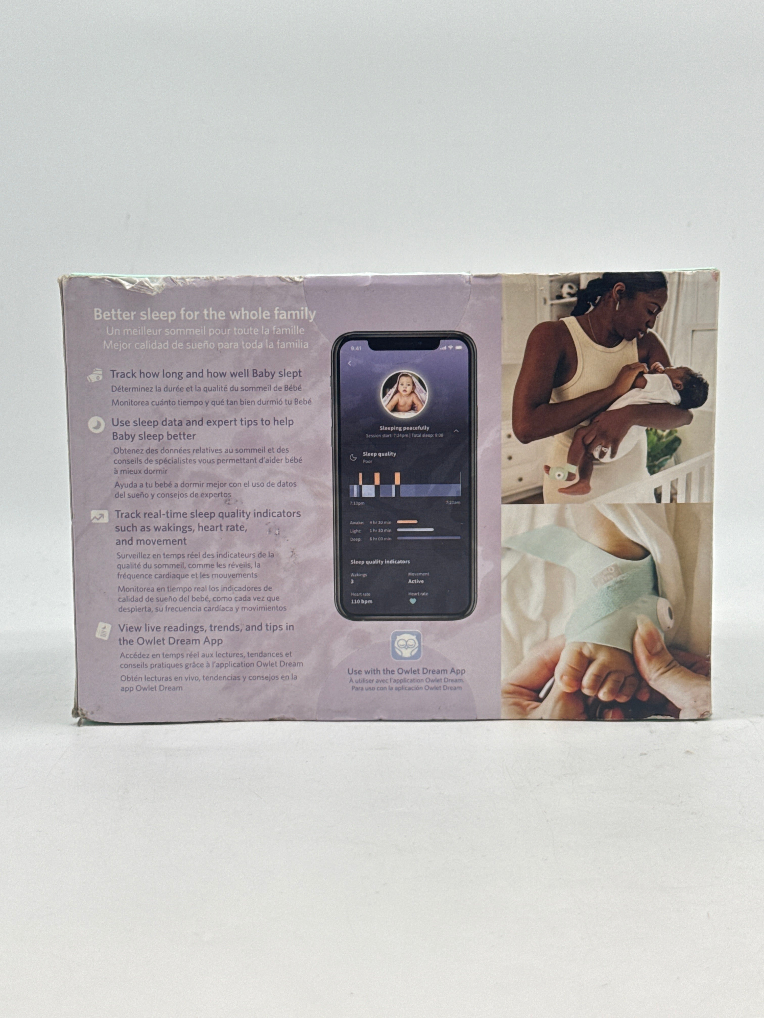 Owlet Dream Sock Smart Baby Monitor Sleep Tracker