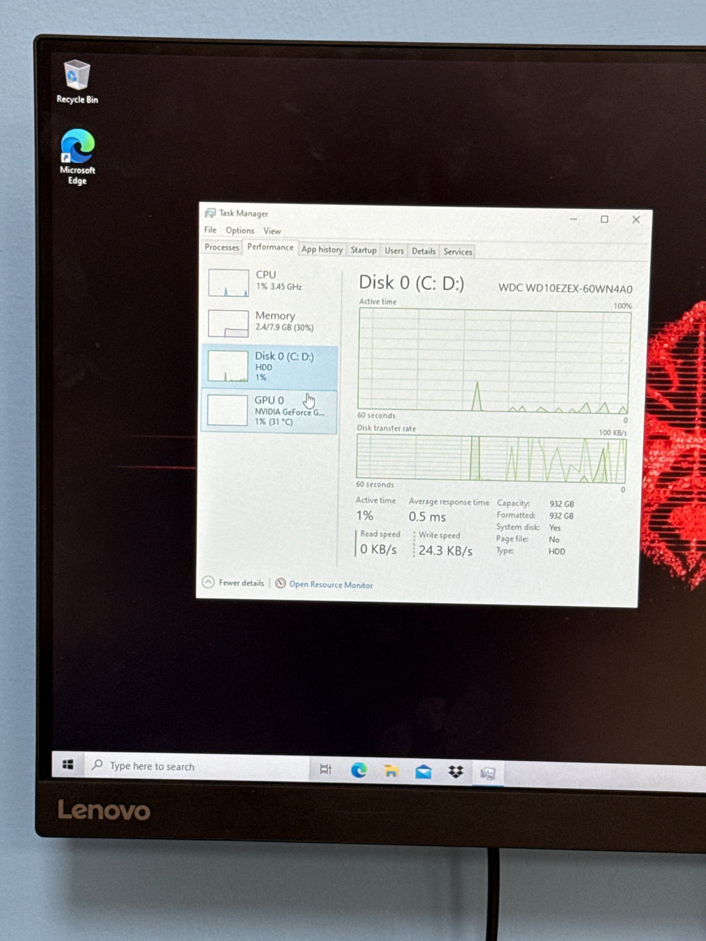 HP Omen 870 224 Gaming PC Intel i5 7400 GTX 1060 8GB RAM 1TB HDD Windows 10
