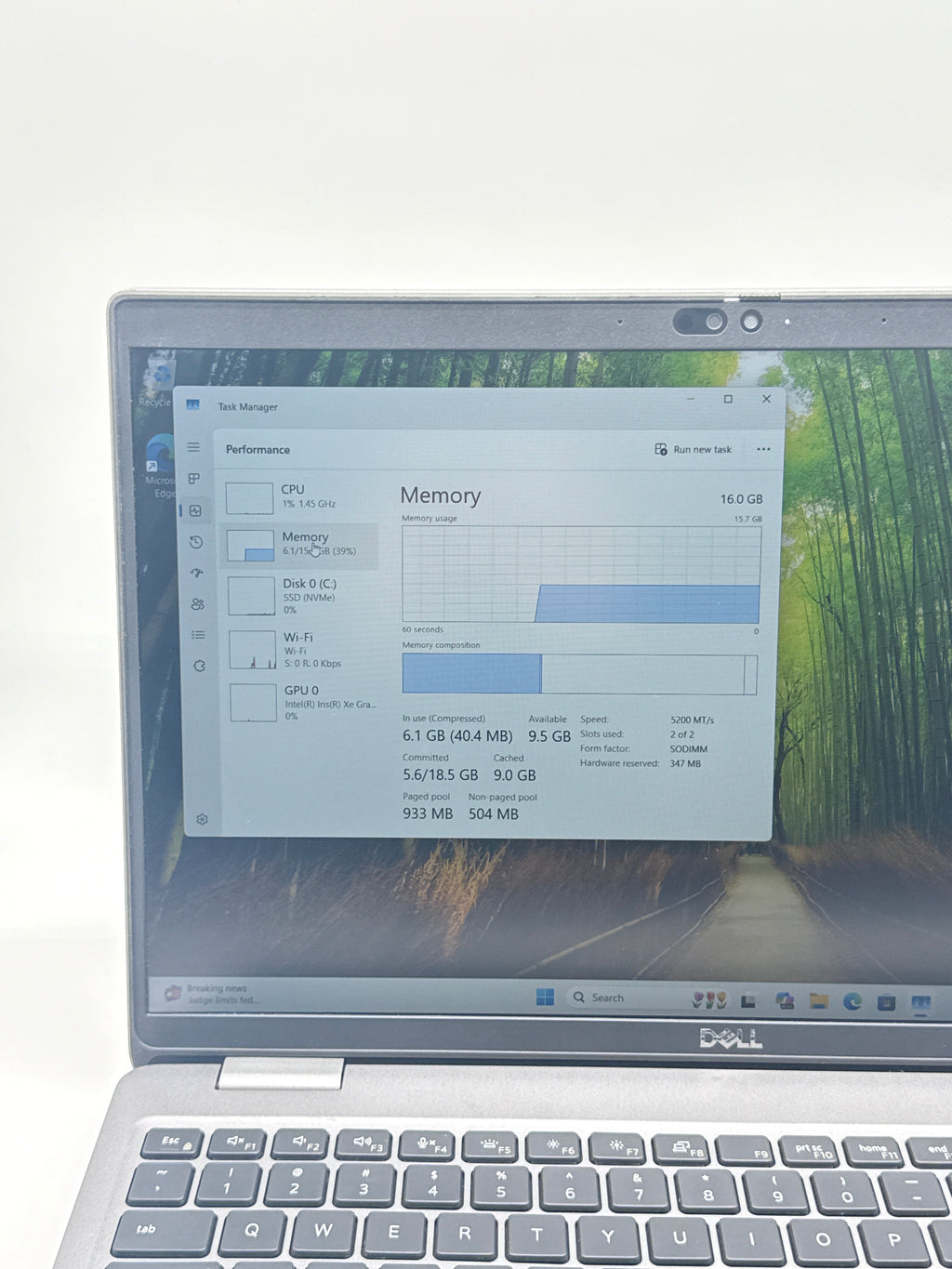 Dell Latitude 5540 15.6" i7-1365U 16GB RAM 512GB SSD Gray
