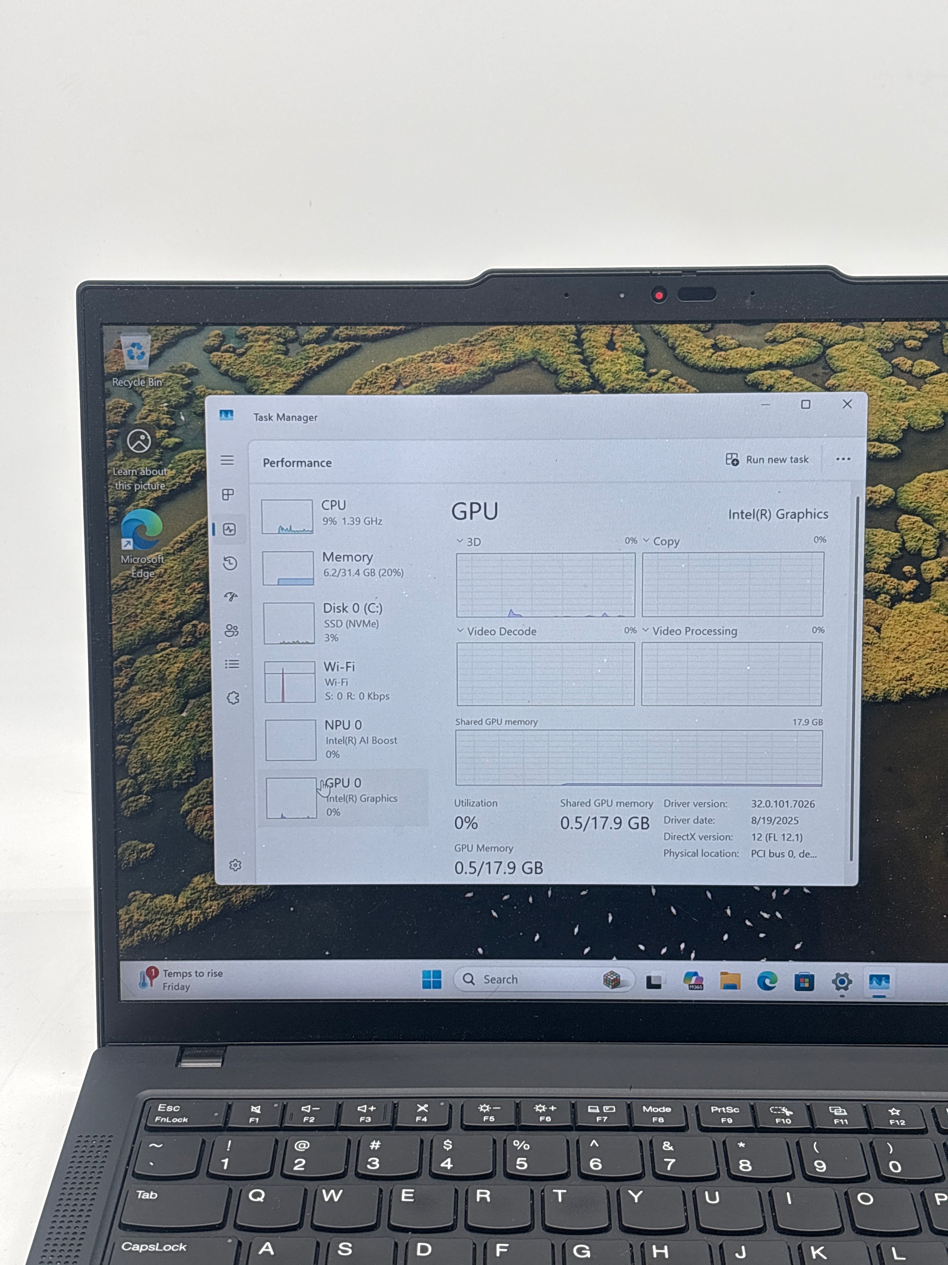 Lenovo ThinkPad T14 Gen 5 14-inch Ultra 7 165U 32GB 1TB Black Laptop - Used