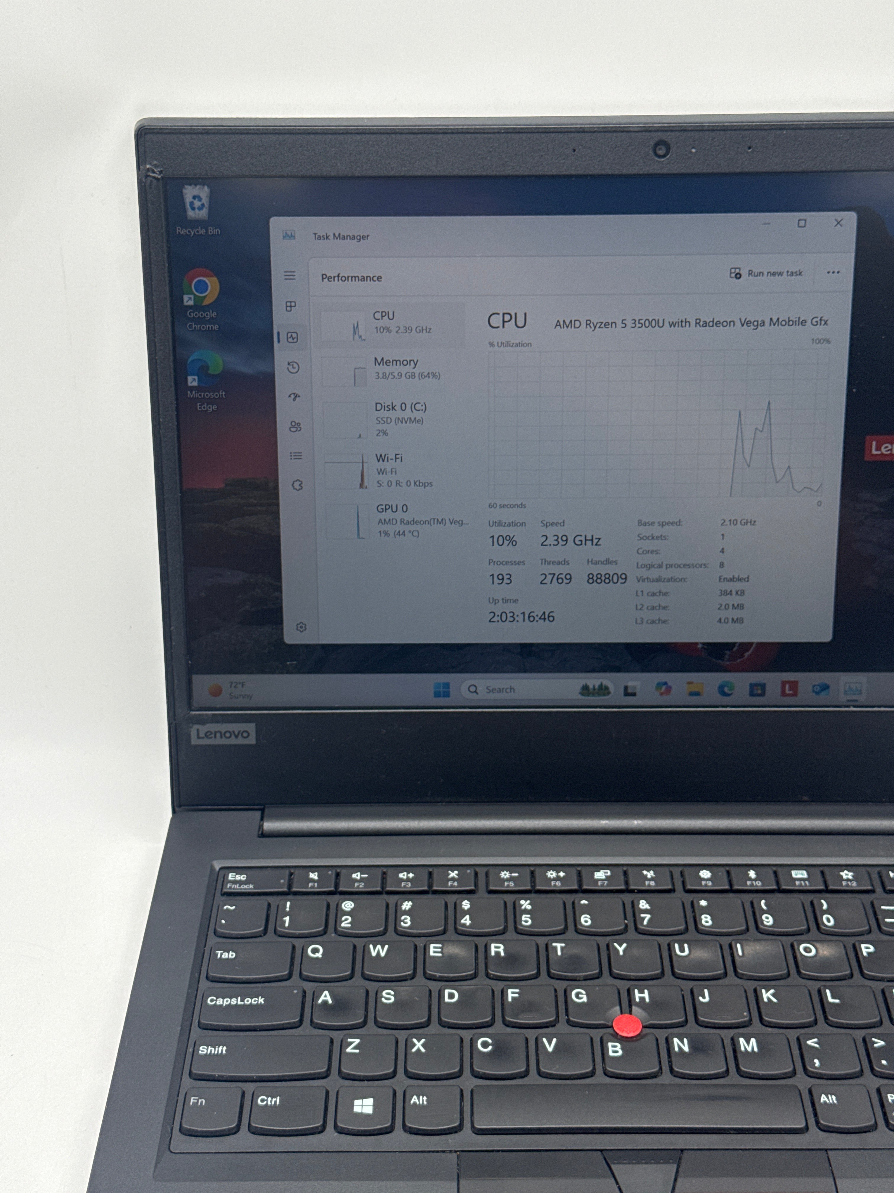 Lenovo ThinkPad E495 Ryzen 5 3500U 8GB 256GB SSD