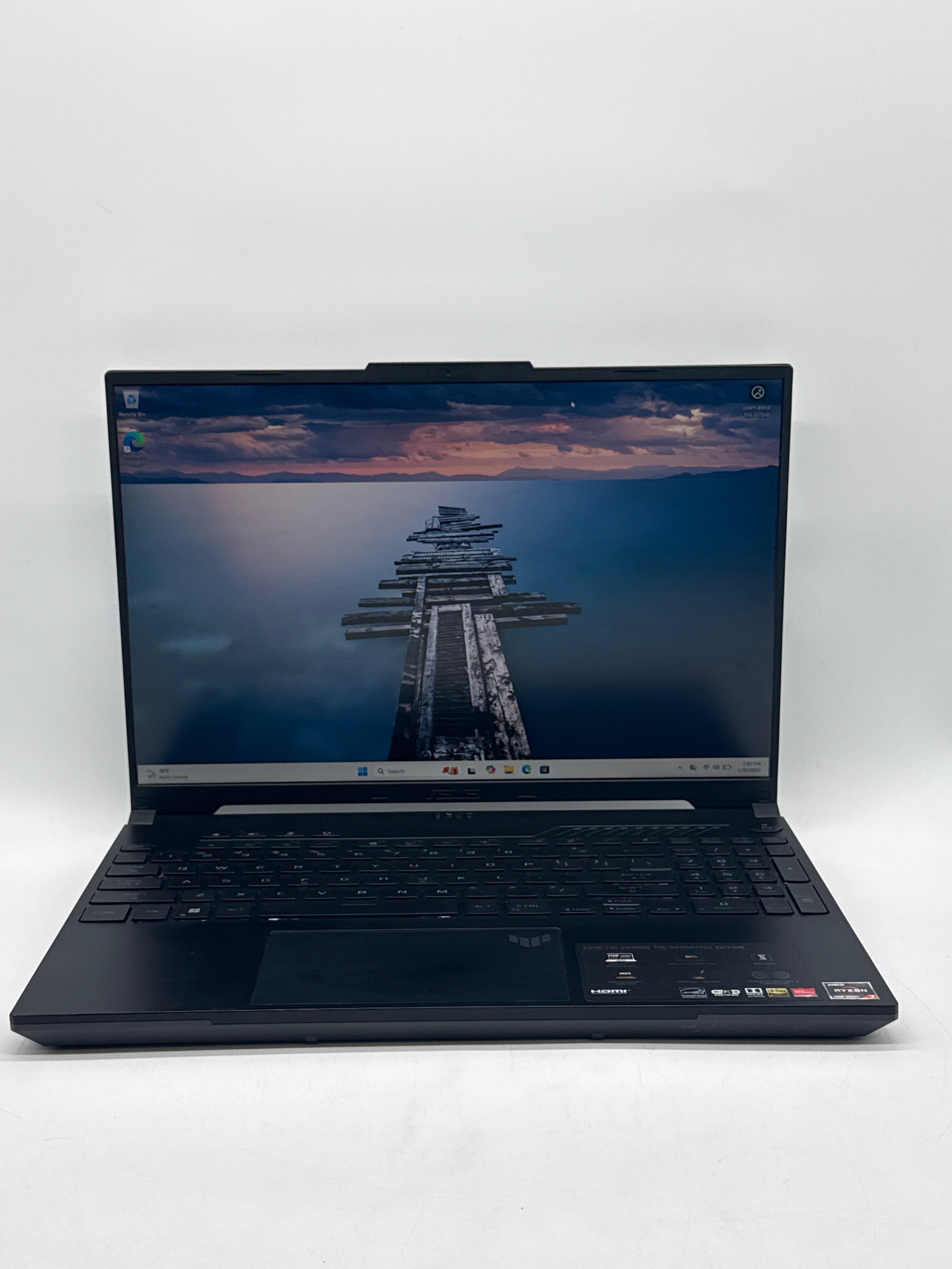 ASUS TUF Gaming A16 FA617 AMD Ryzen 7 7735HS 16GB RAM 512GB SSD RX 7700S Black - Used