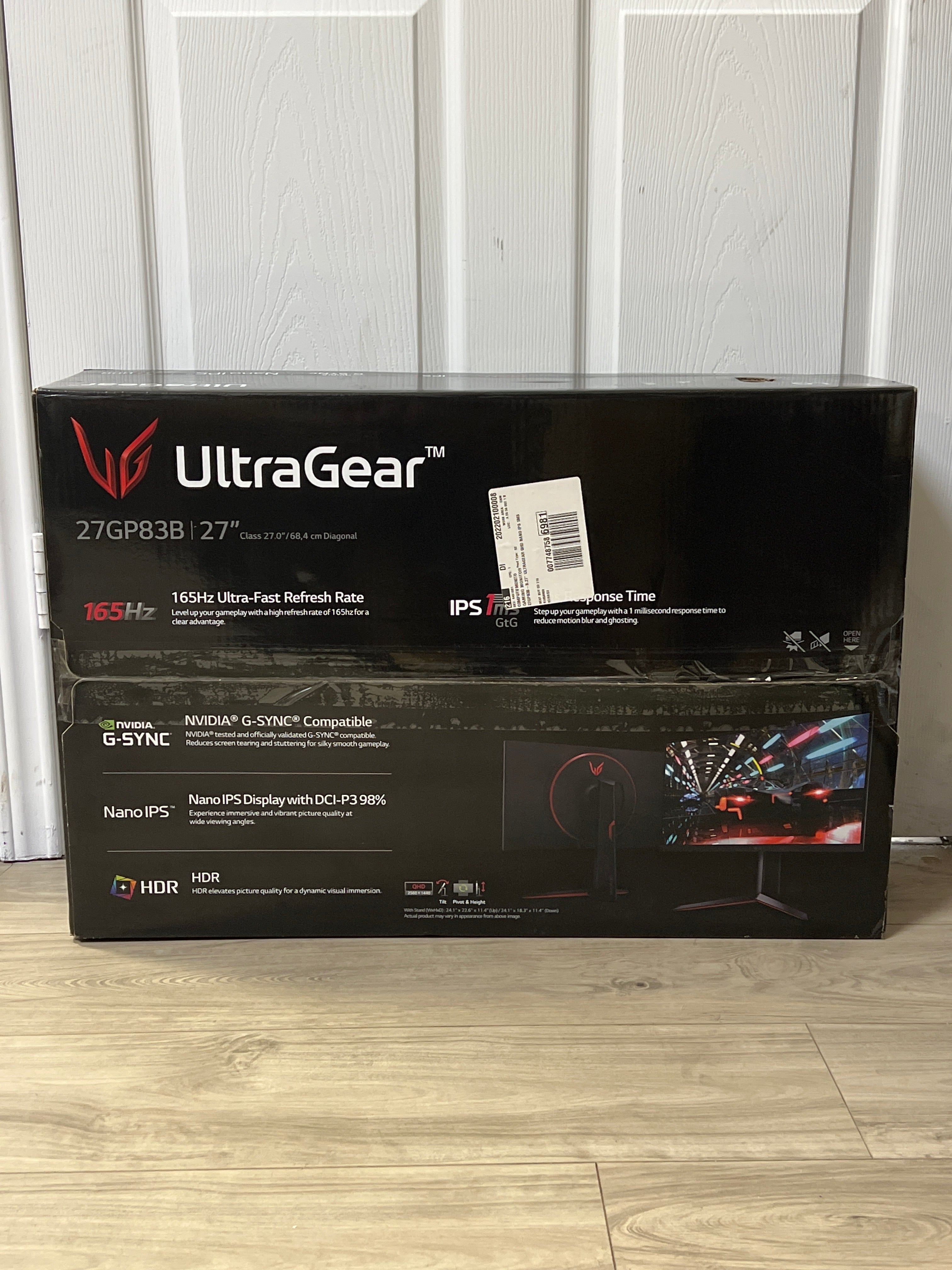 LG 27GP83-B 27" UltraGear QHD IPS Monitor 165Hz - New Open Box
