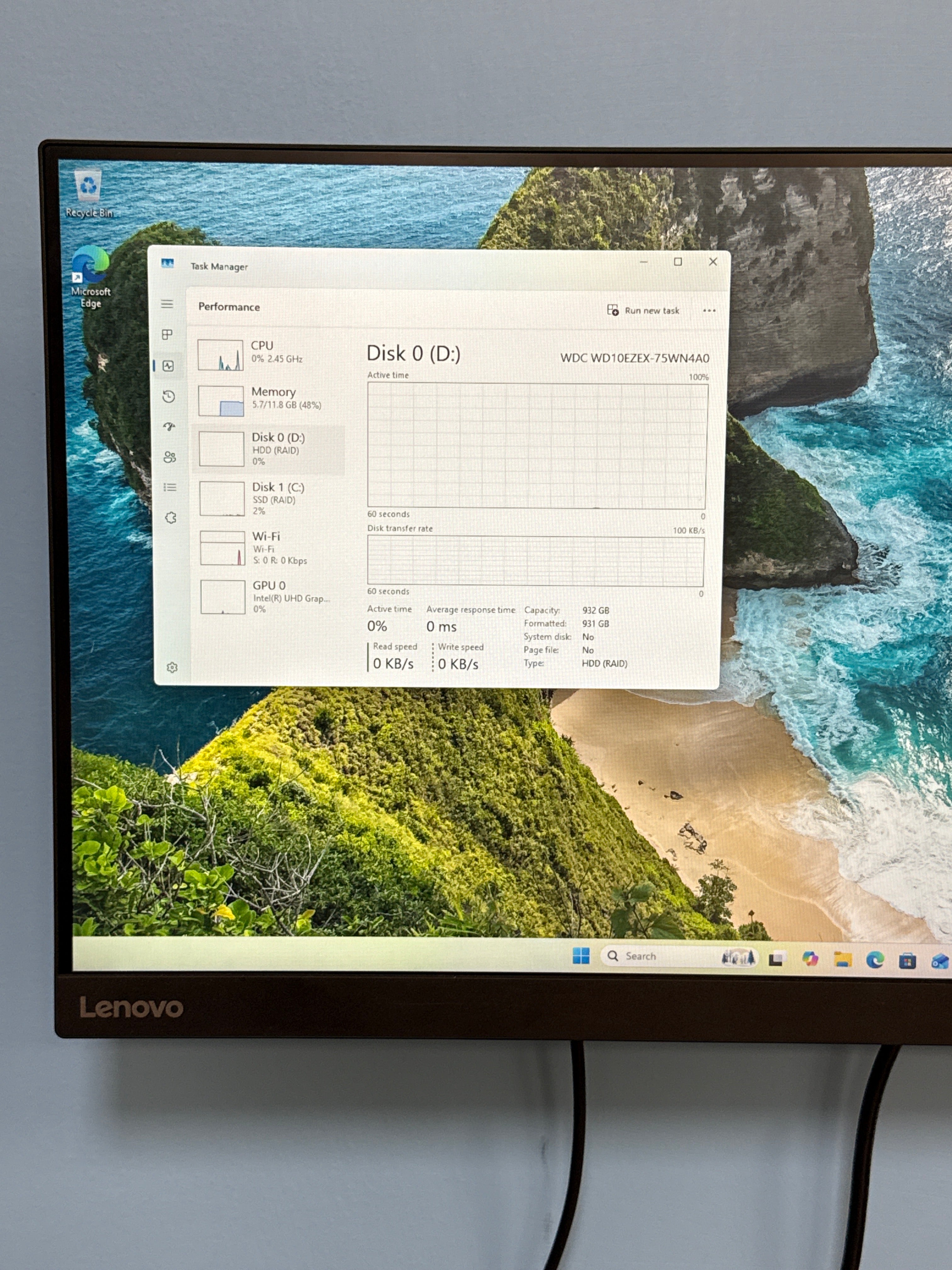 Dell Inspiron 3670 Desktop i5-9400 12GB RAM 1TB HDD + 112GB SSD