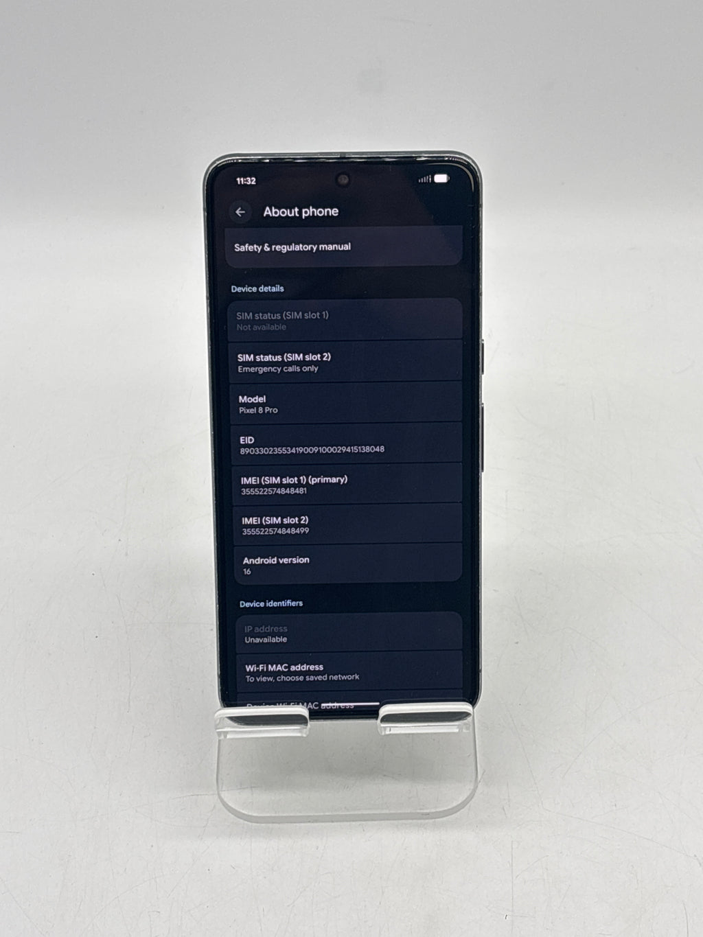 Google Pixel 8 Pro 6.7 in 256GB Black Unlocked
