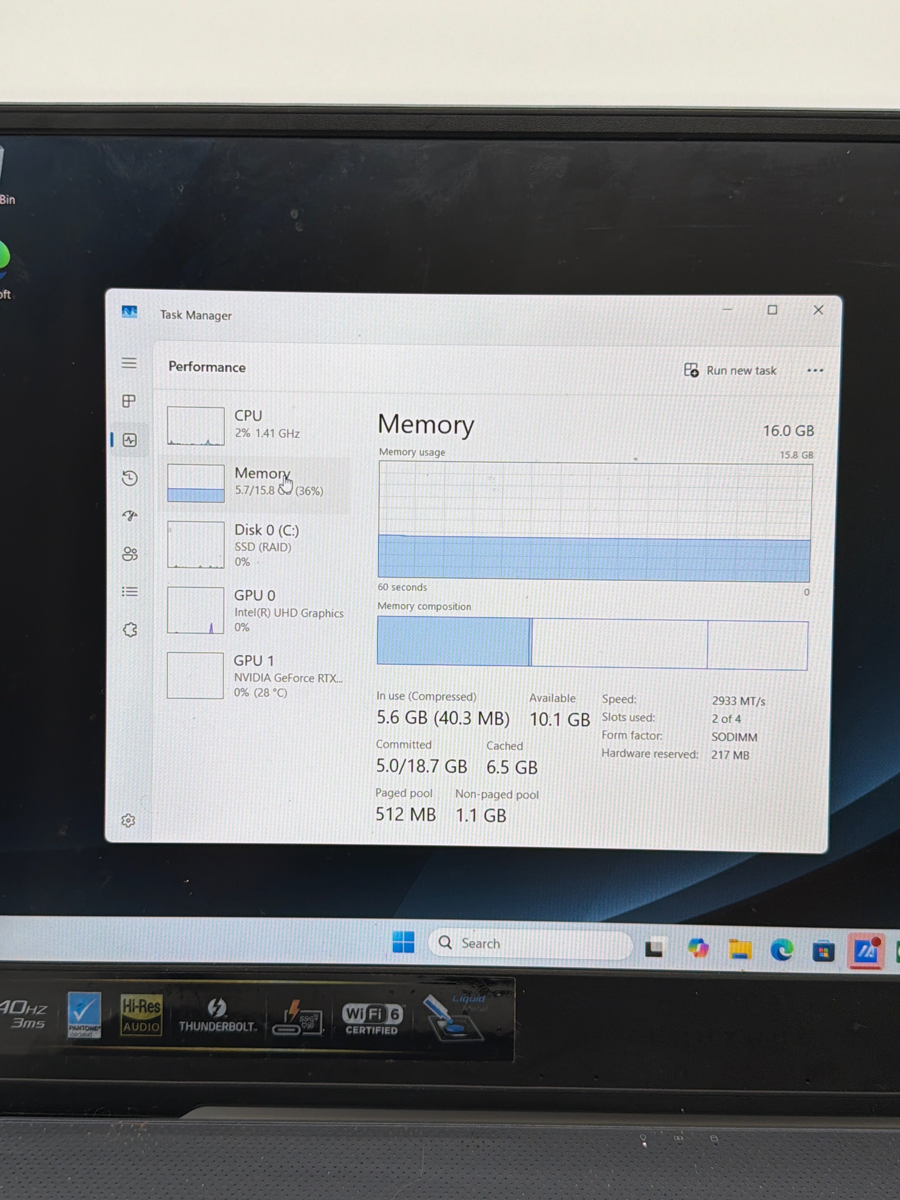ASUS ROG Zephyrus M15 I7-10750H 1TB SSD 16GB RTX 2070 Max Q