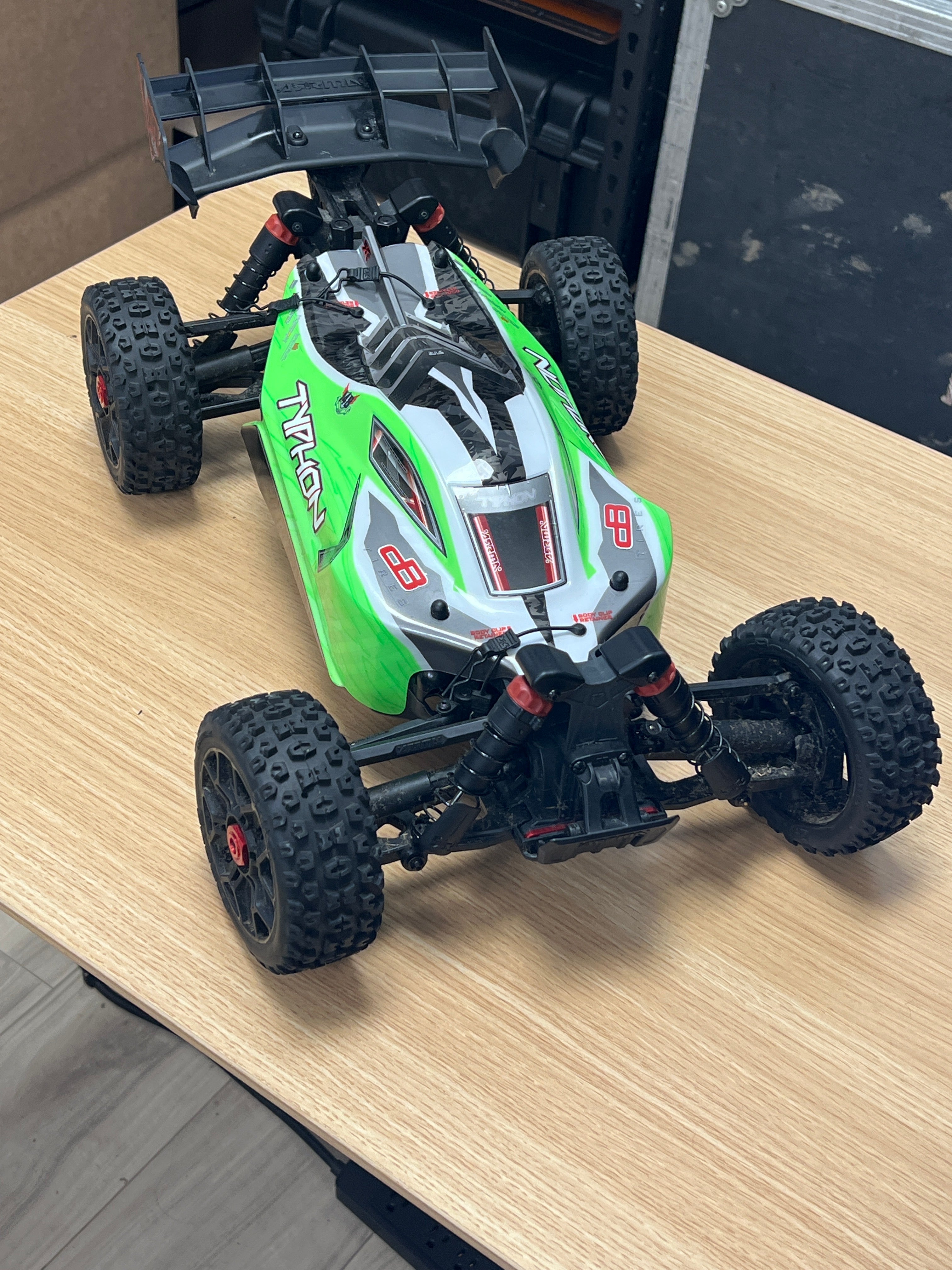 ARRMA Typhon Mega 665 RC Electric Buggy Green - Used