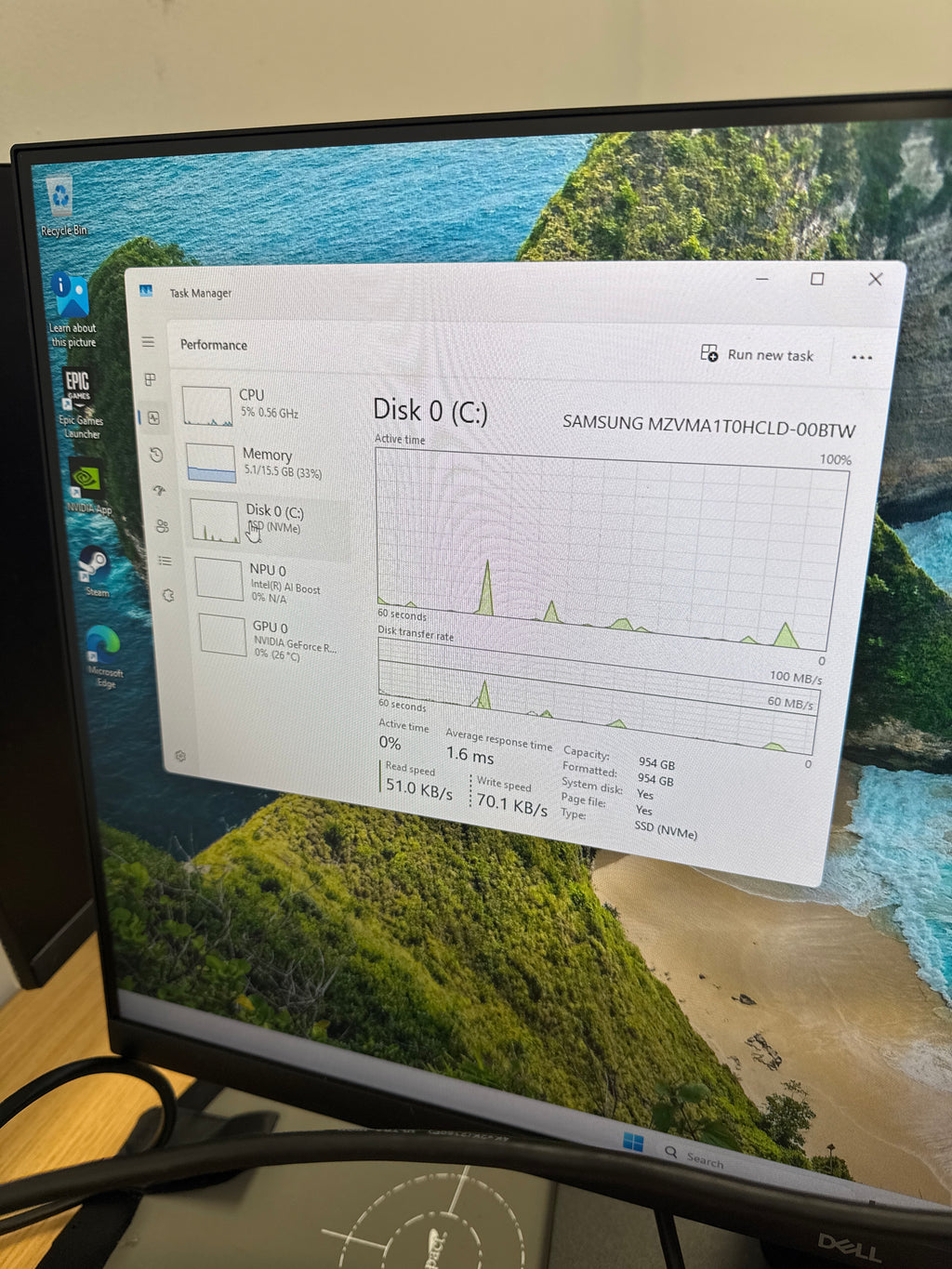 Asus ROG G700 Desktop Ultra 5 225F 16GB RAM 1TB SSD RTX 5060 - Used