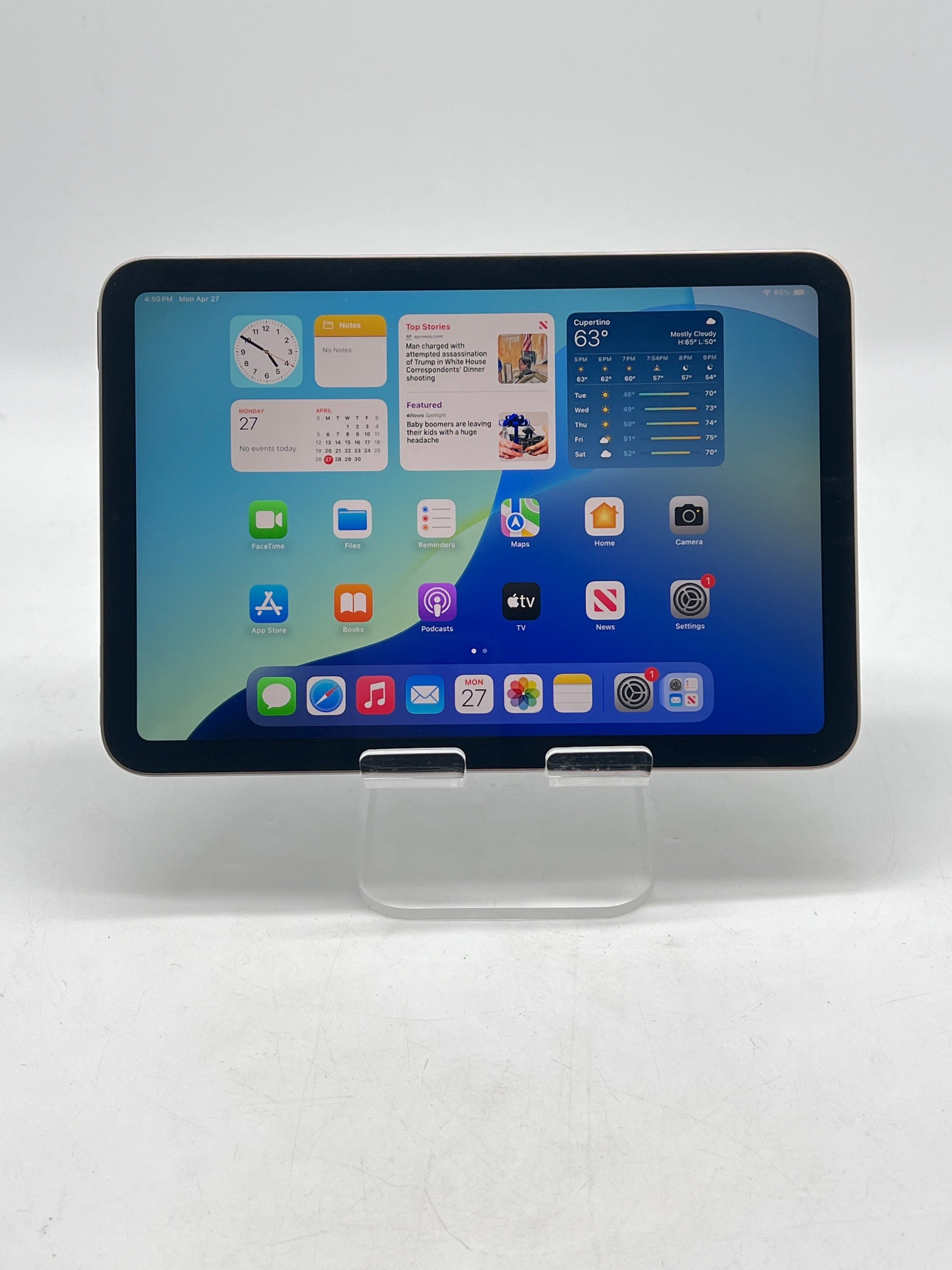 Apple iPad Mini 6th Gen A2567 64GB Wi-Fi 8.3" Gray - Used