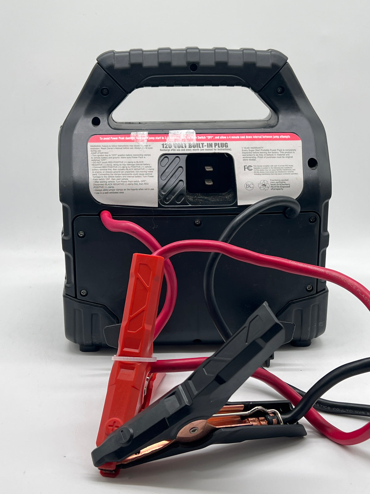 Super Start 1200 Peak Amp Portable Jump Starter Power Pack - Used
