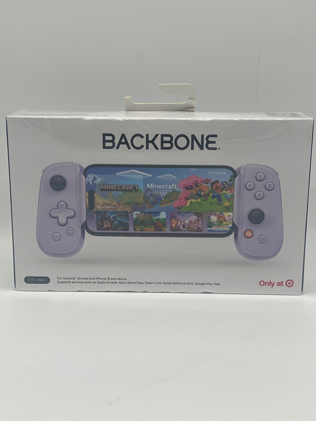 Backbone One 2nd Gen Mobile Controller Purple with Carry Case for Gaming