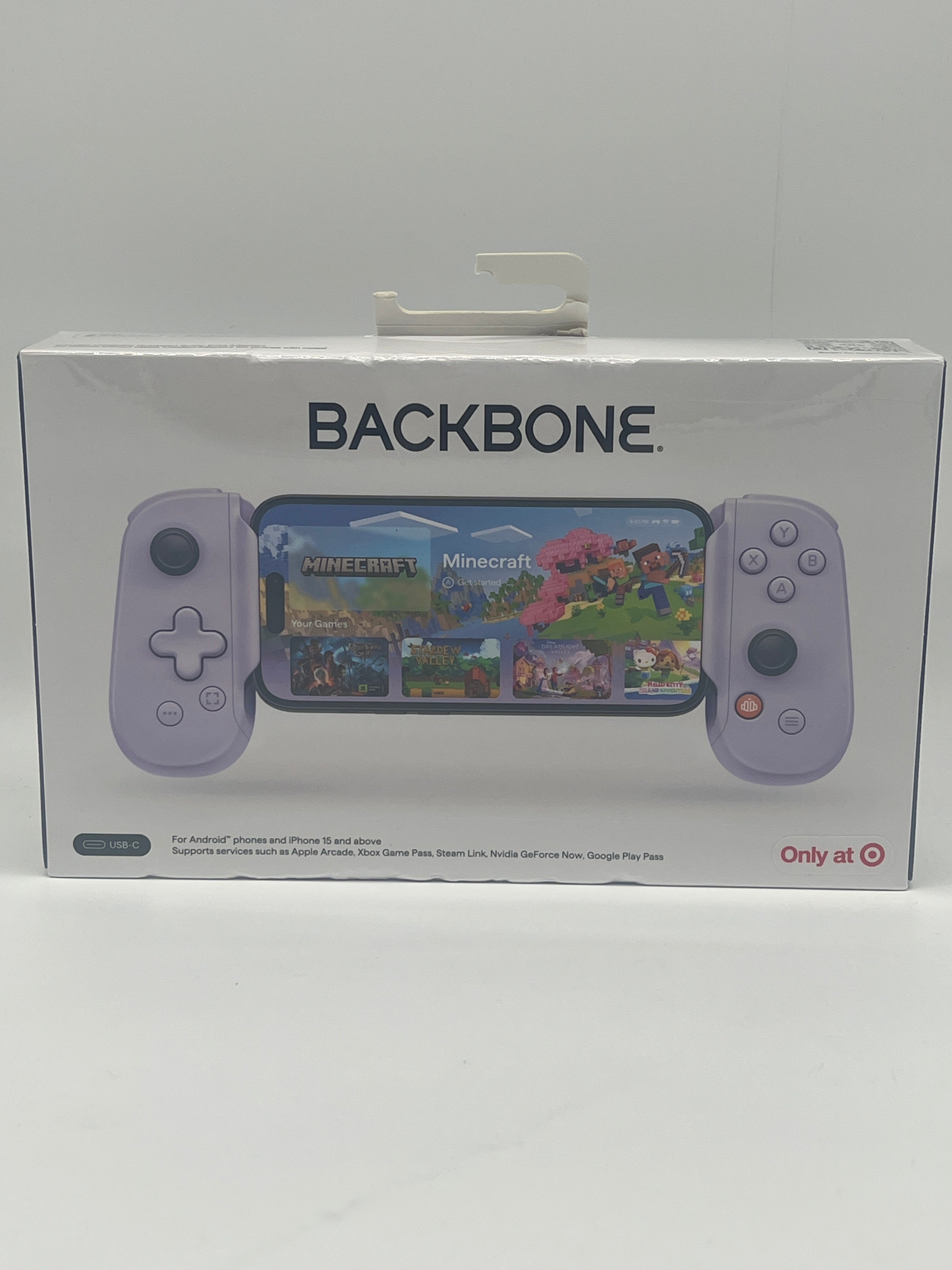 Backbone One 2nd Gen Mobile Controller Purple with Carry Case for Gaming