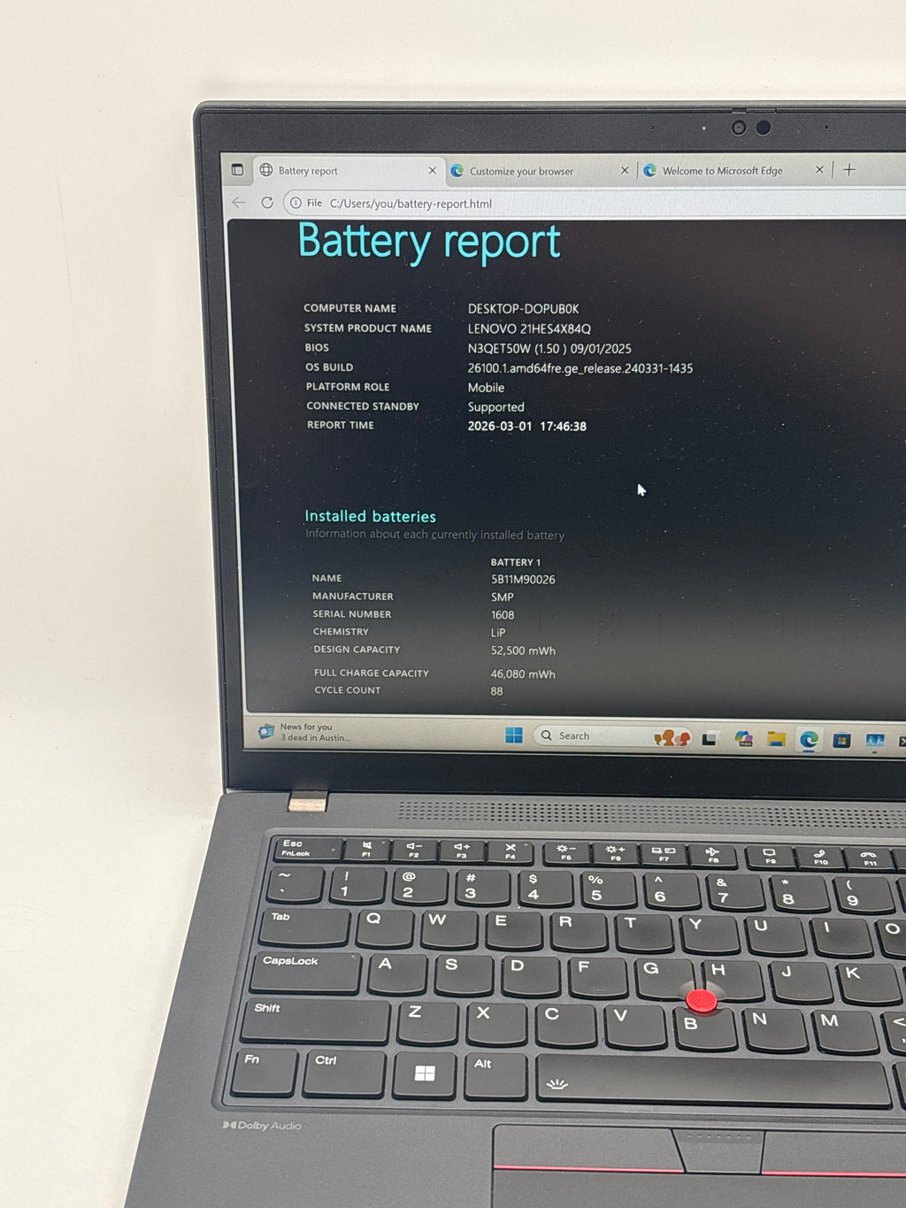 Lenovo ThinkPad T14 Gen 4 i5-1345U 16GB RAM 512GB SSD