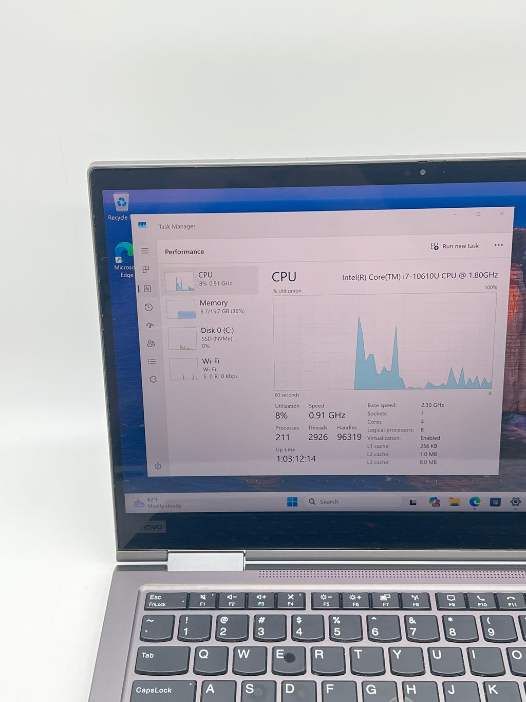 Lenovo ThinkPad X1 Yoga Gen 5 Touch i7-10610U 16GB RAM 512GB SSD