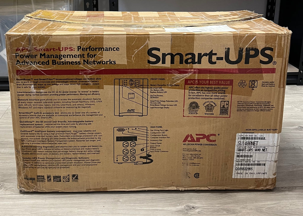 APC Smart UPS SU1400NET UPS - Open Box