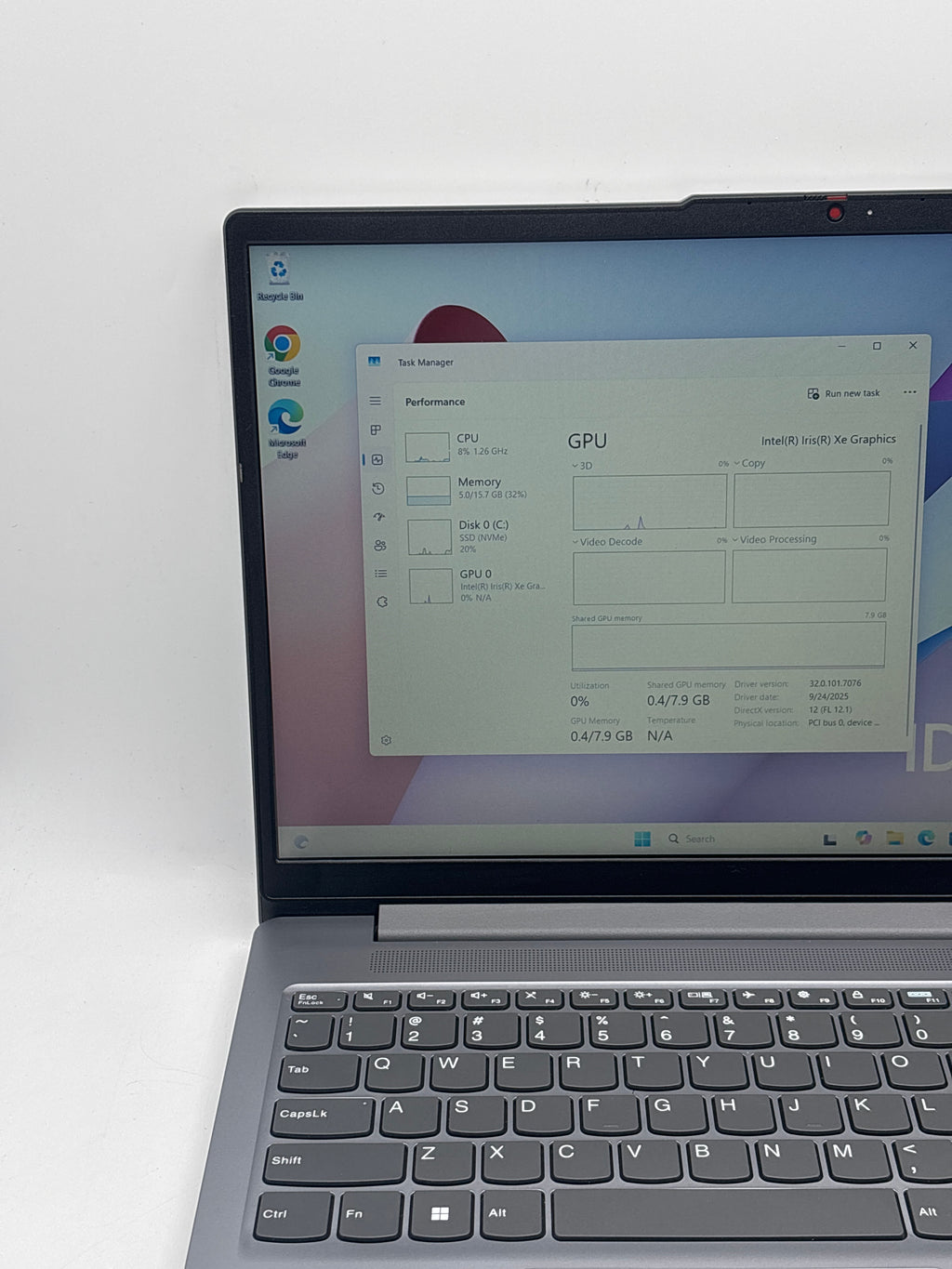 Lenovo IdeaPad Slim 3 15IRU8 15" Intel Core i5-1335U 16GB RAM 256GB SSD Gray - Used