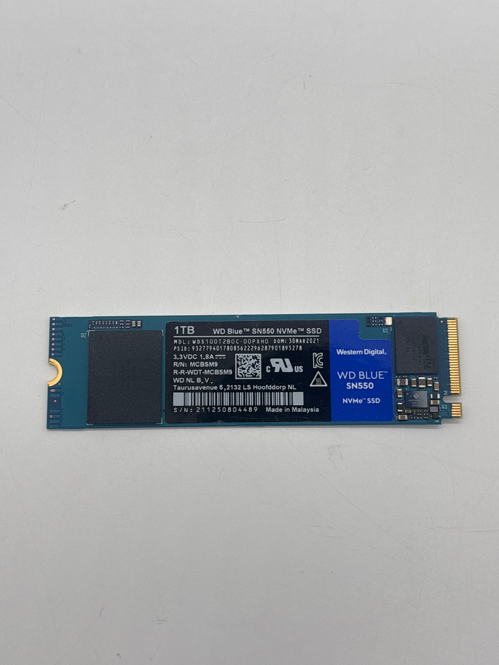 Western Digital 1TB WD Blue SN550 NVMe Internal SSD