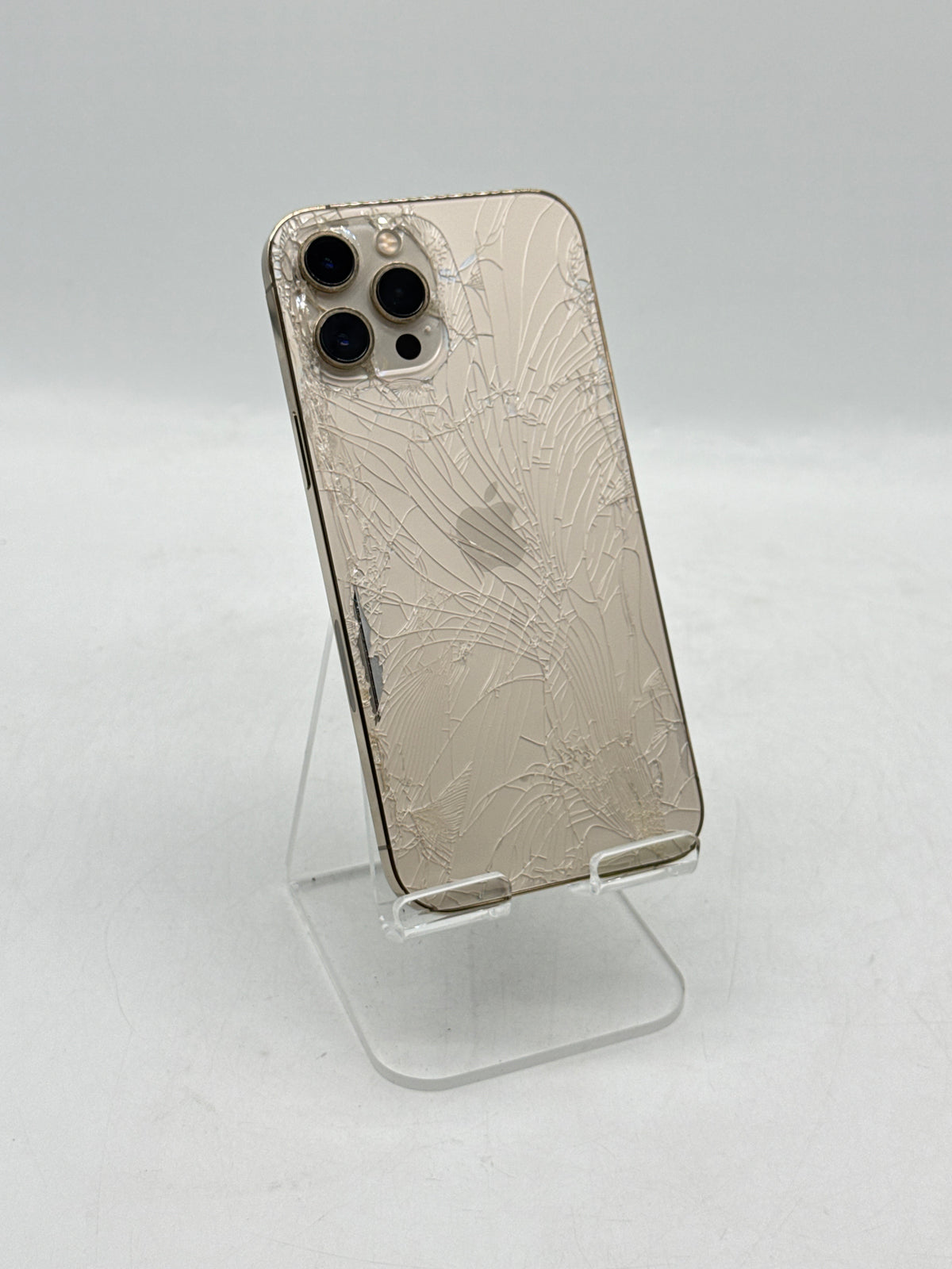 Apple iPhone 12 Pro Max A2342 256GB Gold Unlocked Cracked Back - For Parts