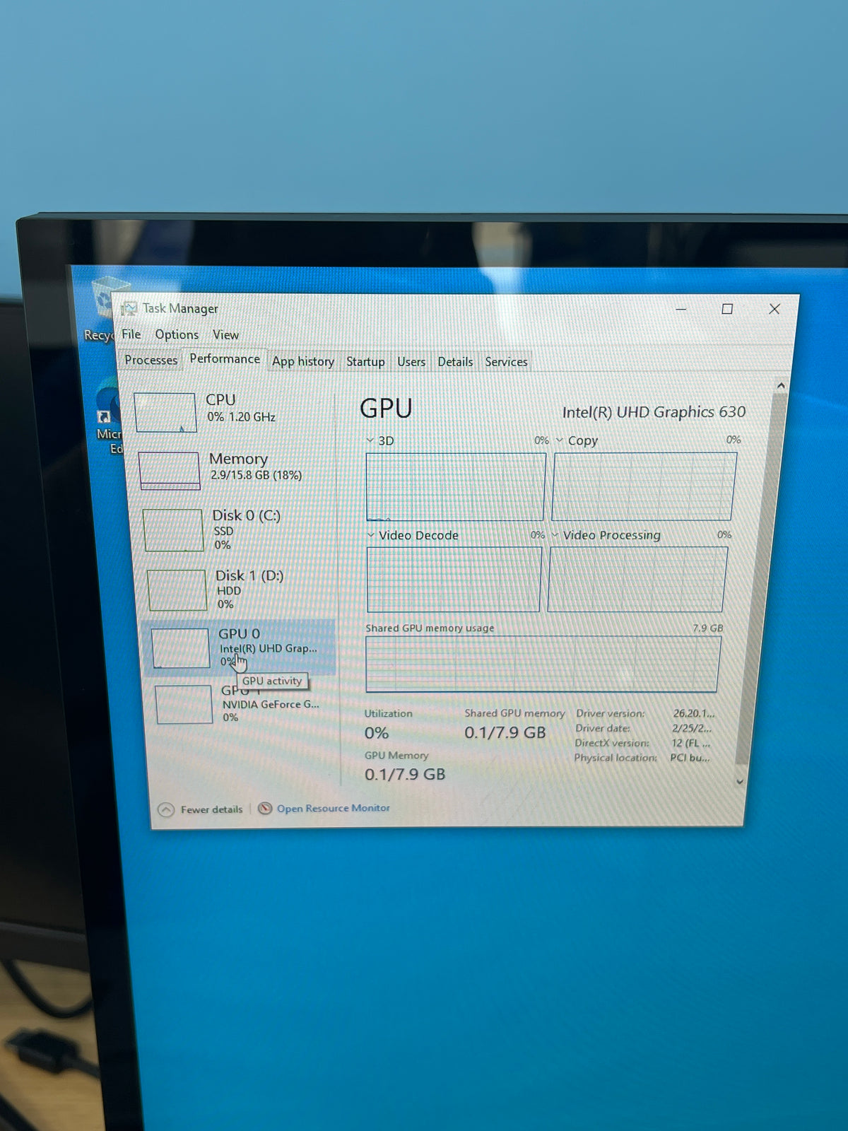 HP Envy 27-b214 27in Touch i7-8700T 16GB RAM 2TB SSD+2TB HDD GTX 1050 - Used