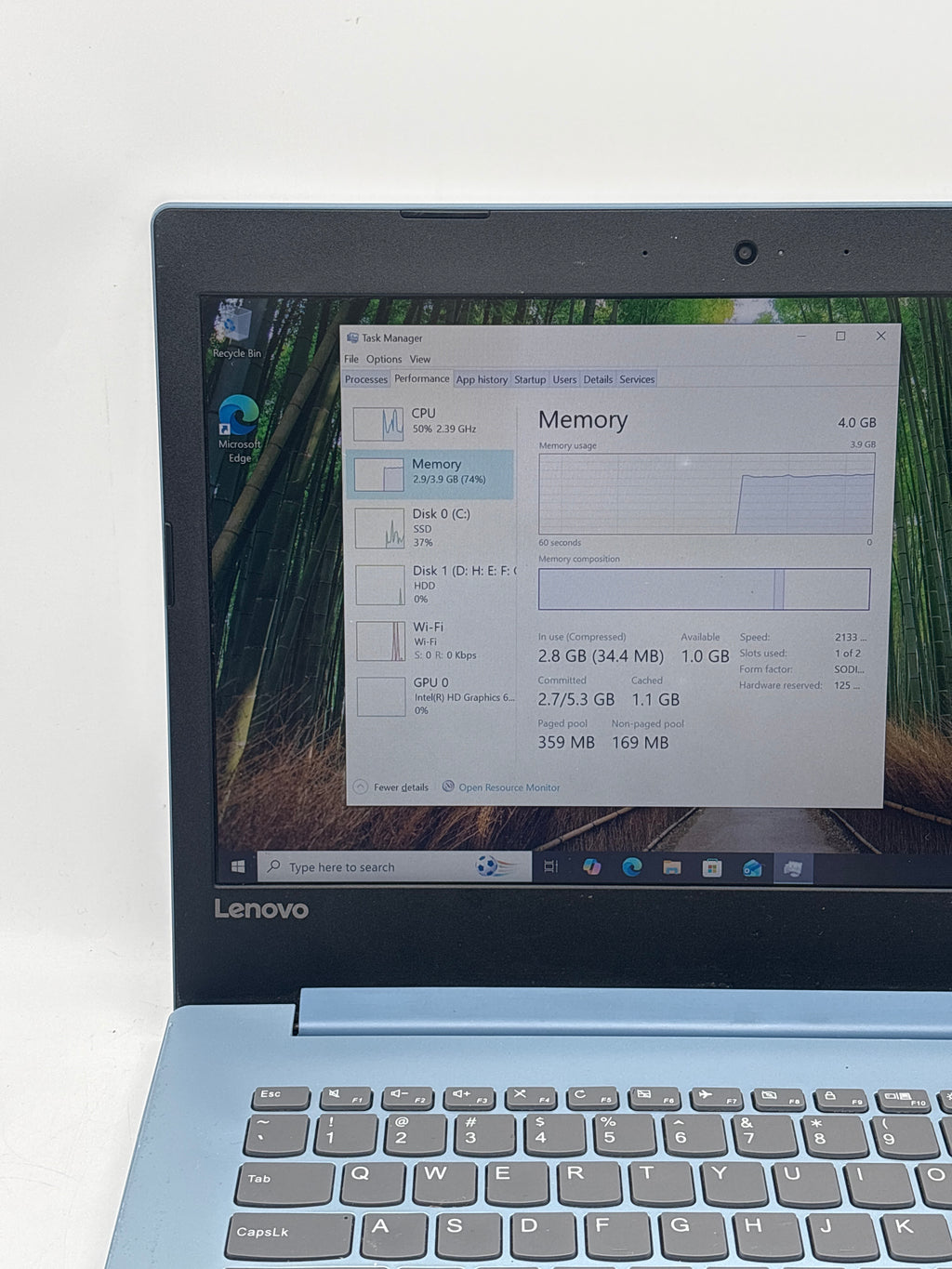 Lenovo IdeaPad 320 14" i3-7100U 4GB RAM 128GB SSD 2TB HDD - For Parts