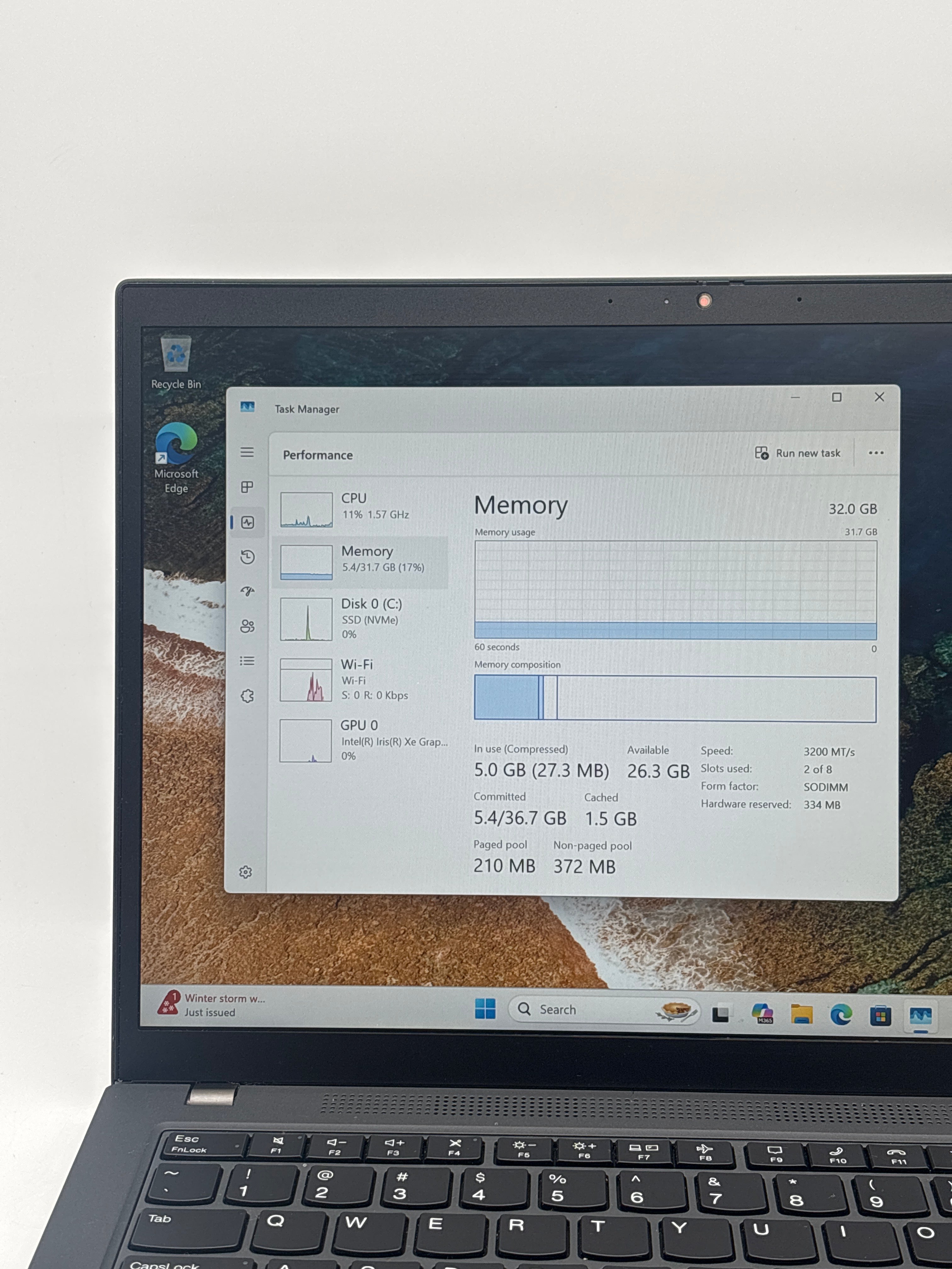 Lenovo ThinkPad T14 Gen 3 i7-1270P 32 GB 1 TB SSD Black