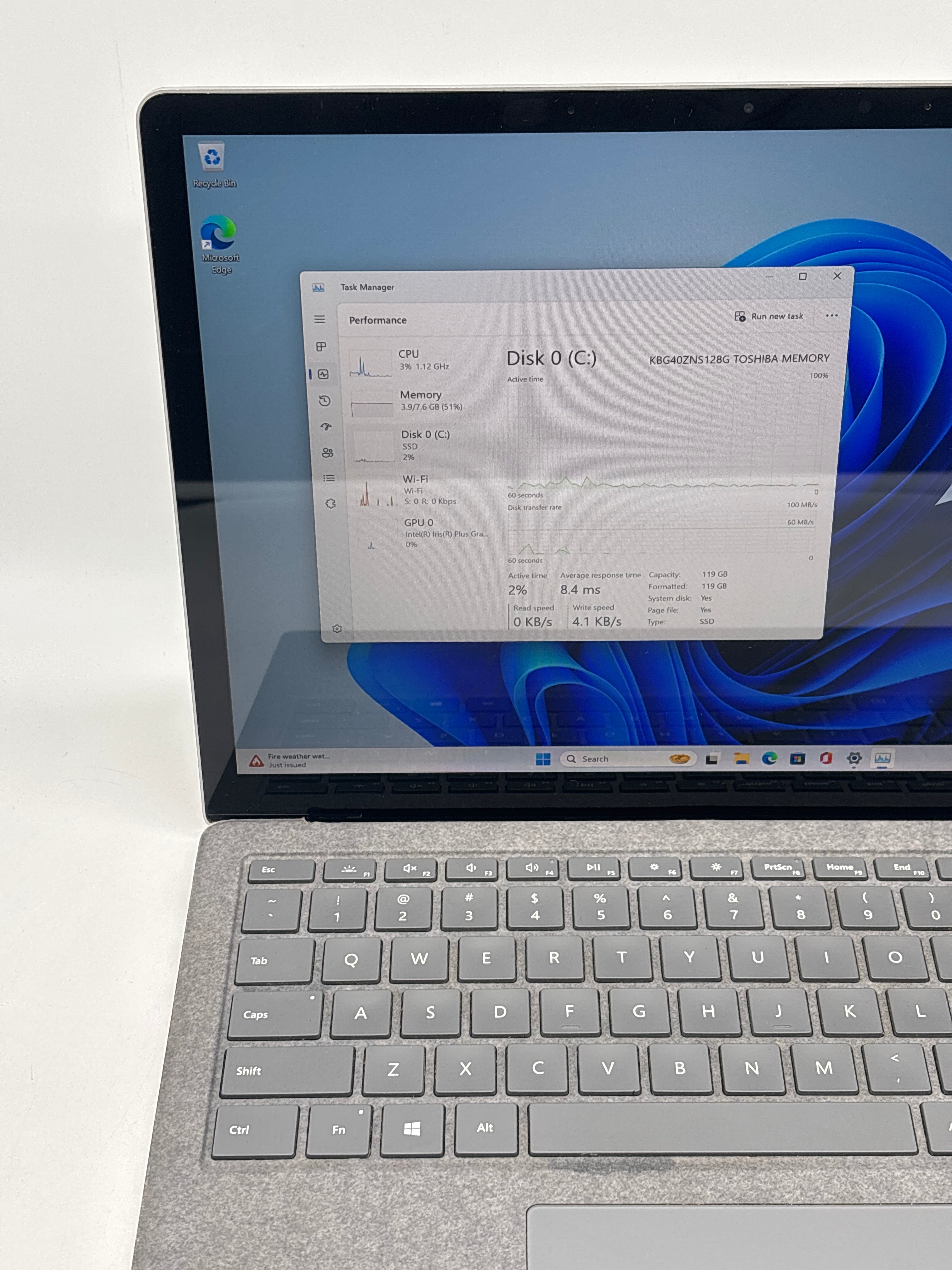 Microsoft Surface Laptop 3 1867 i5-1035G7 8GB RAM 128GB SSD