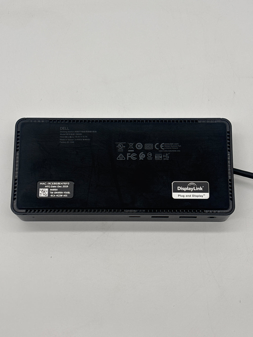 Dell D6000 Docking Station - Black Universal for Laptops