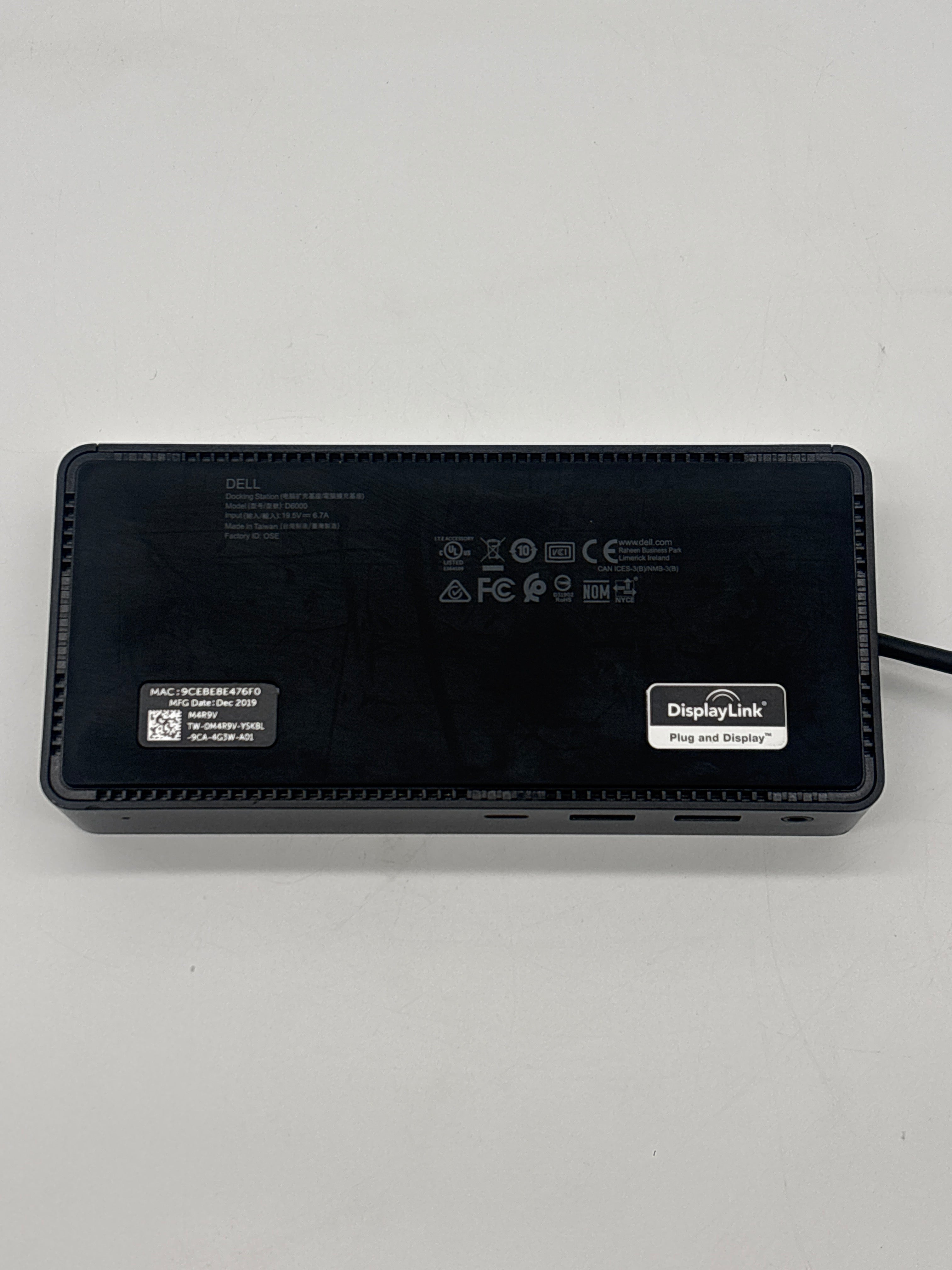 Dell D6000 Docking Station - Black Universal for Laptops