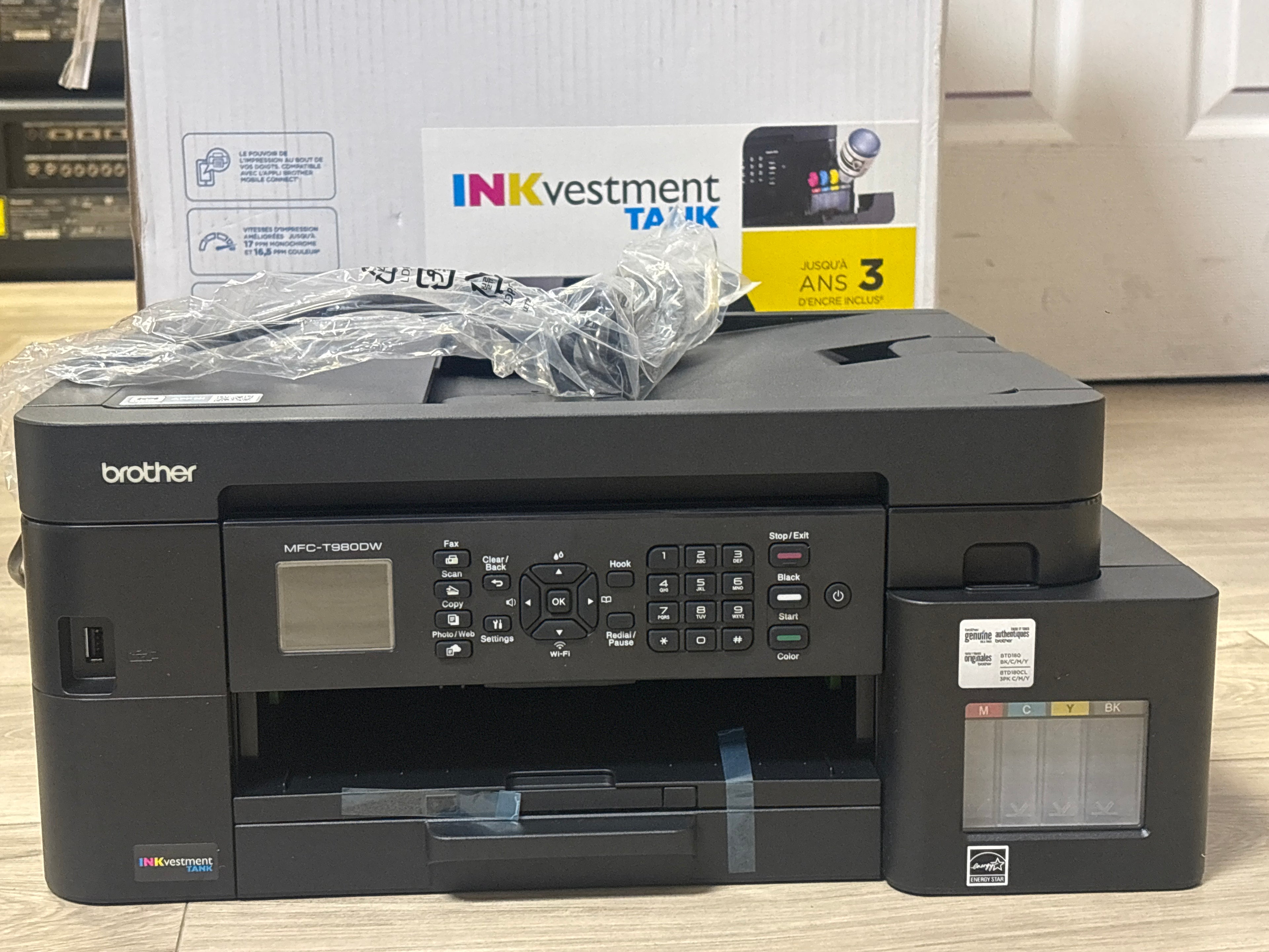 Brother MFC-T980DW INKvestment Color Inkjet All-in-One Wi-Fi Printer - Used