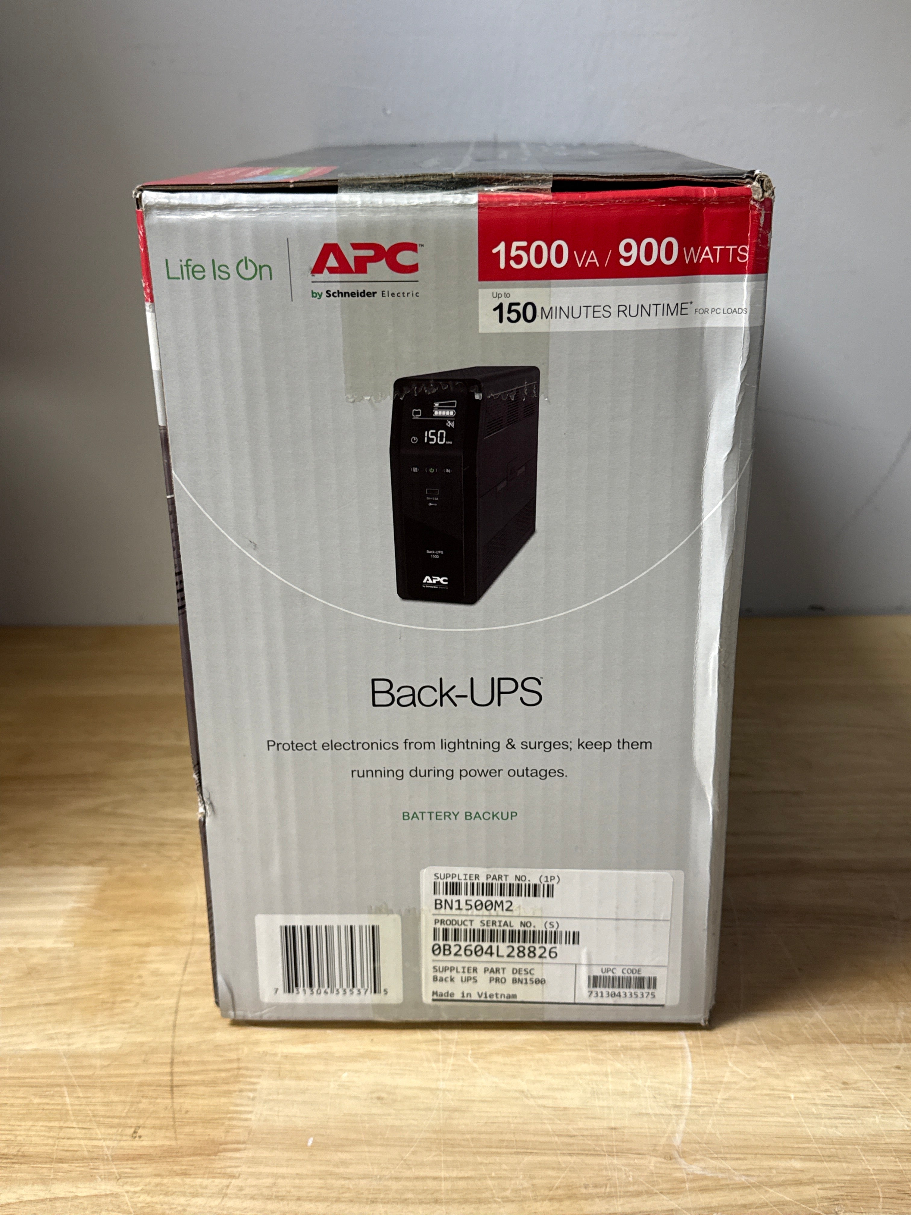 APC Back-UPS Pro 1500VA 900W Battery Backup BN1500M2 New
