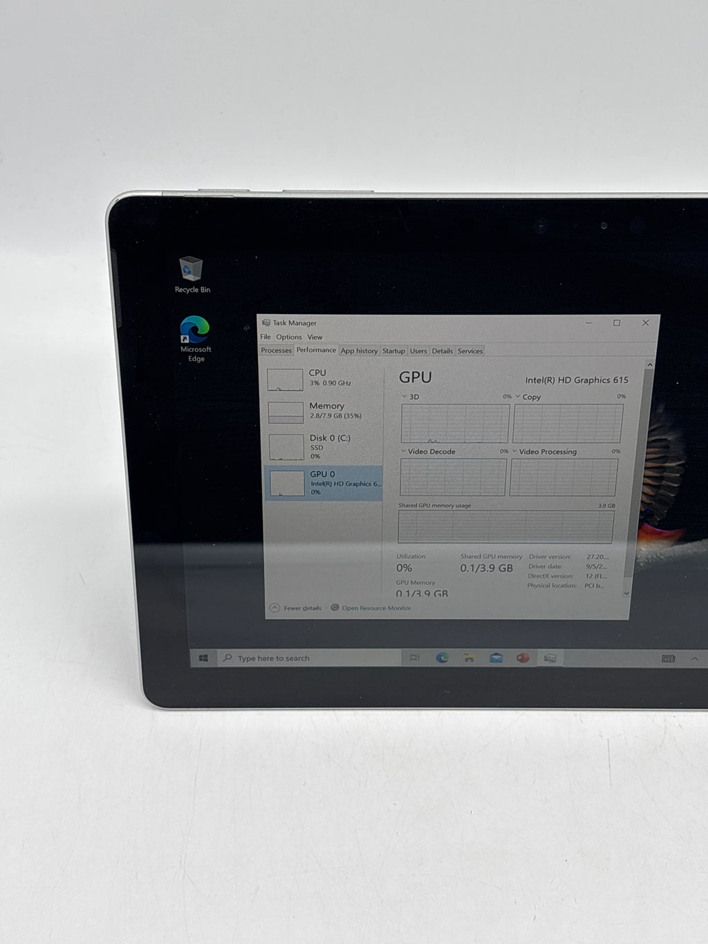 Microsoft Surface Go 1824 10" Intel Pentium 4415Y 8GB 128GB SSD - Used