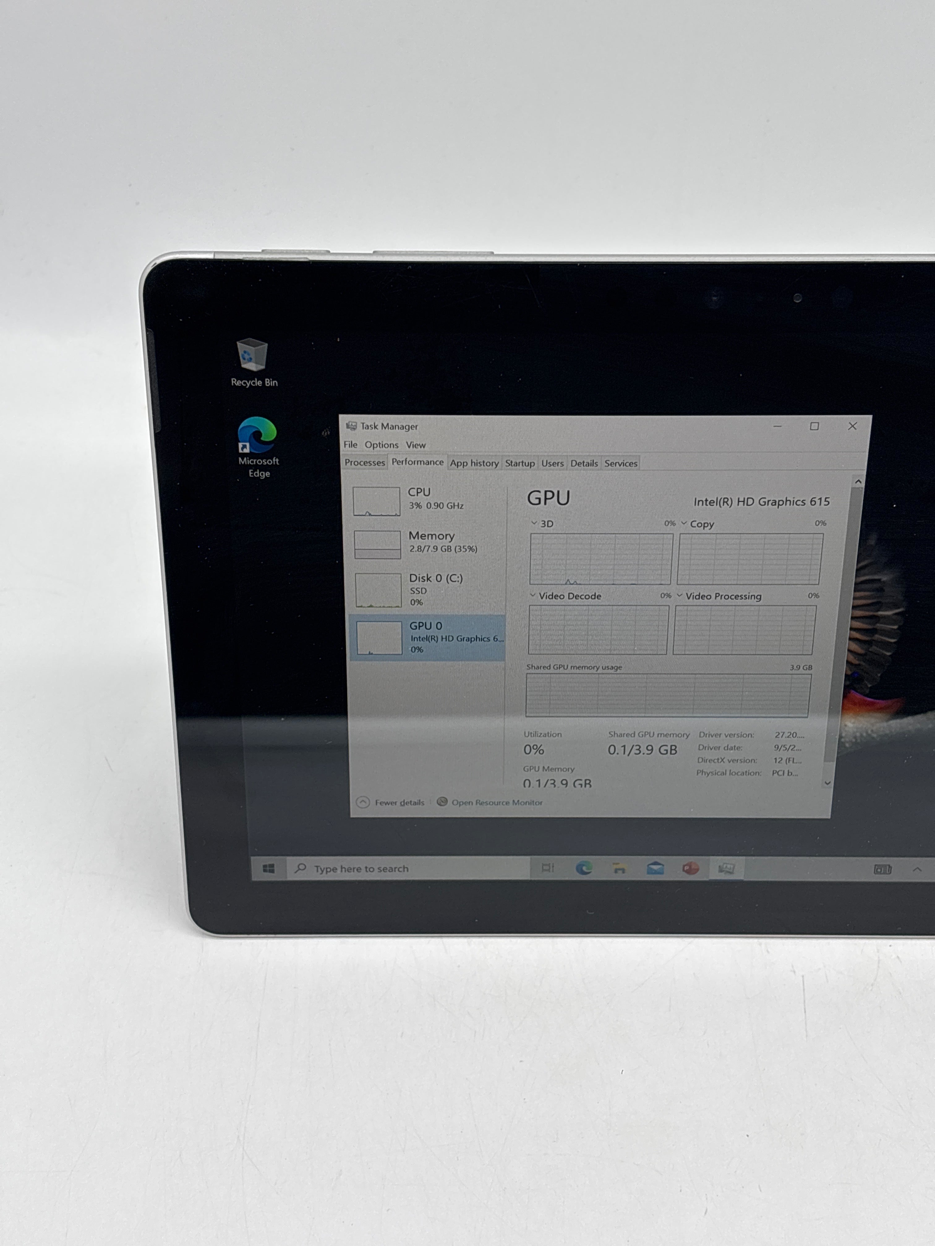 Microsoft Surface Go 1824 10" Intel Pentium 4415Y 8GB 128GB SSD - Used