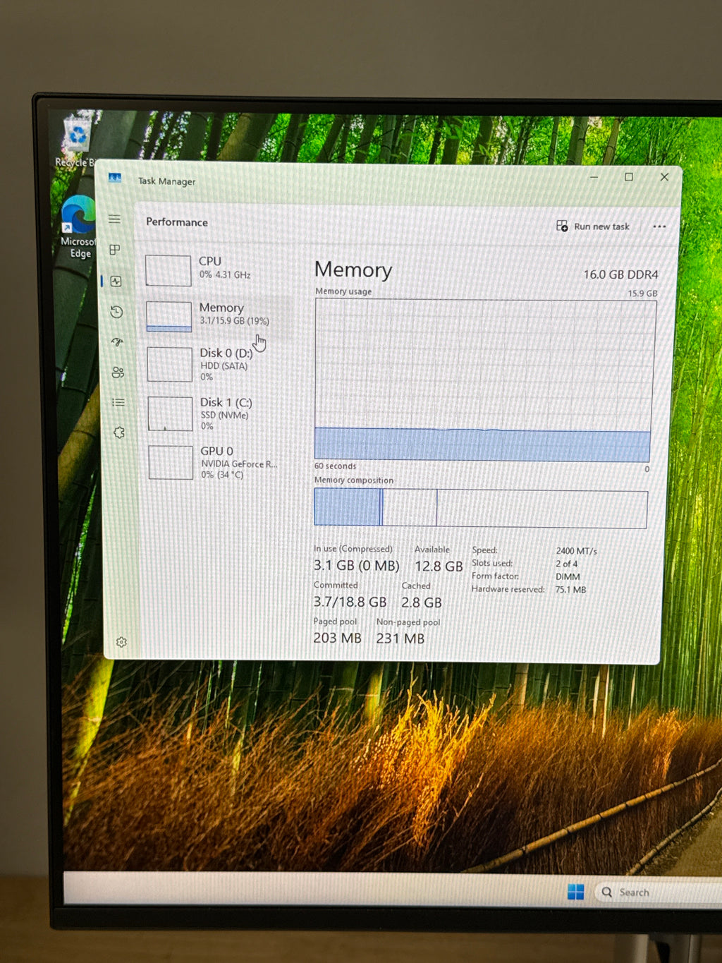 Custom Desktop Ryzen 7 5800X 16GB RAM 1TB SSD 4TB HDD RTX 3060 Ti - Used