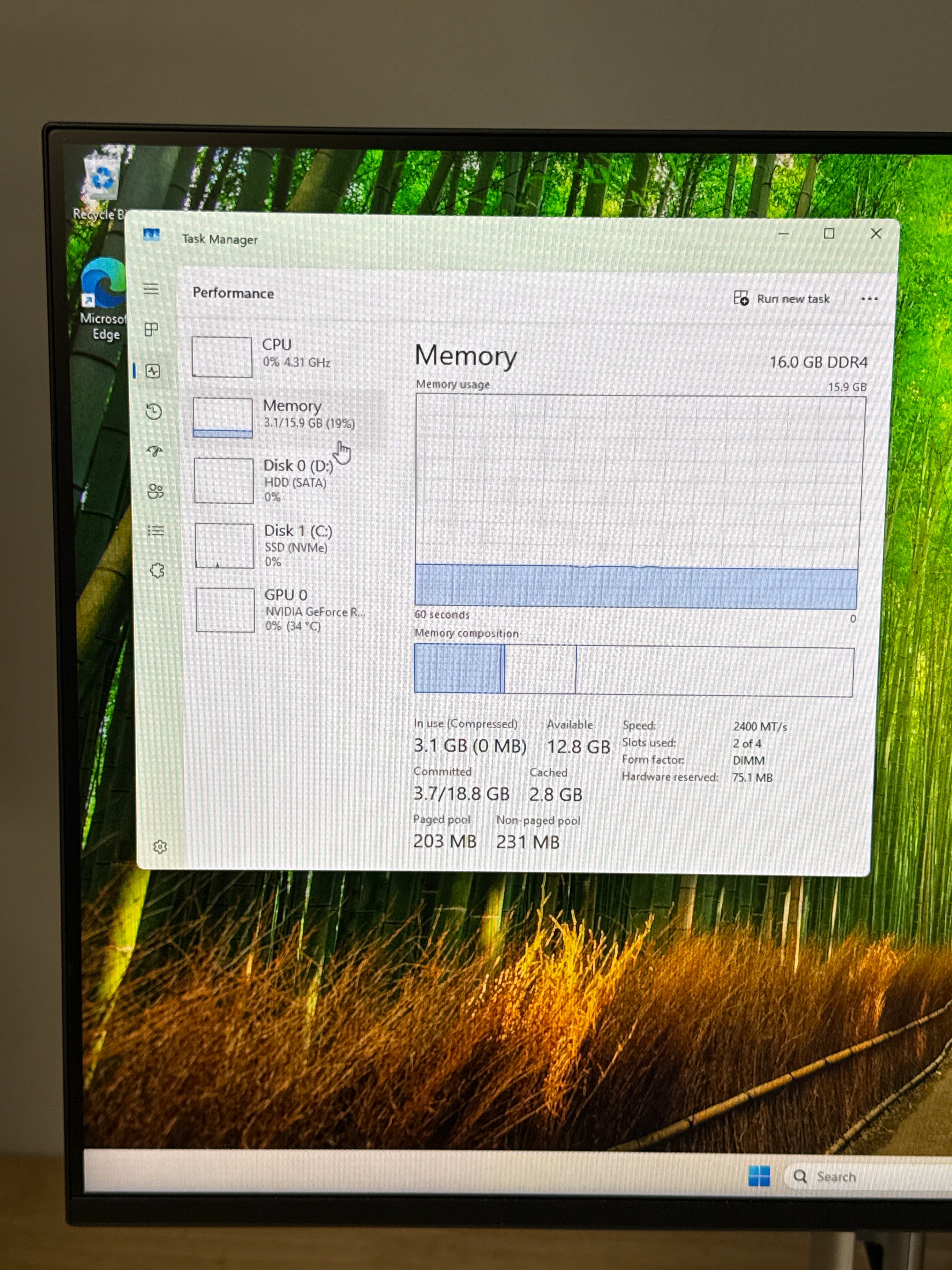 Custom Desktop Ryzen 7 5800X 16GB RAM 1TB SSD 4TB HDD RTX 3060 Ti - Used