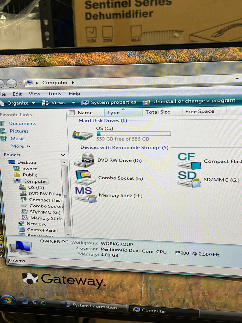 Gateway DX4720-03 Pentium Dual Core E5200 4GB RAM 500GB HDD - New Open Box