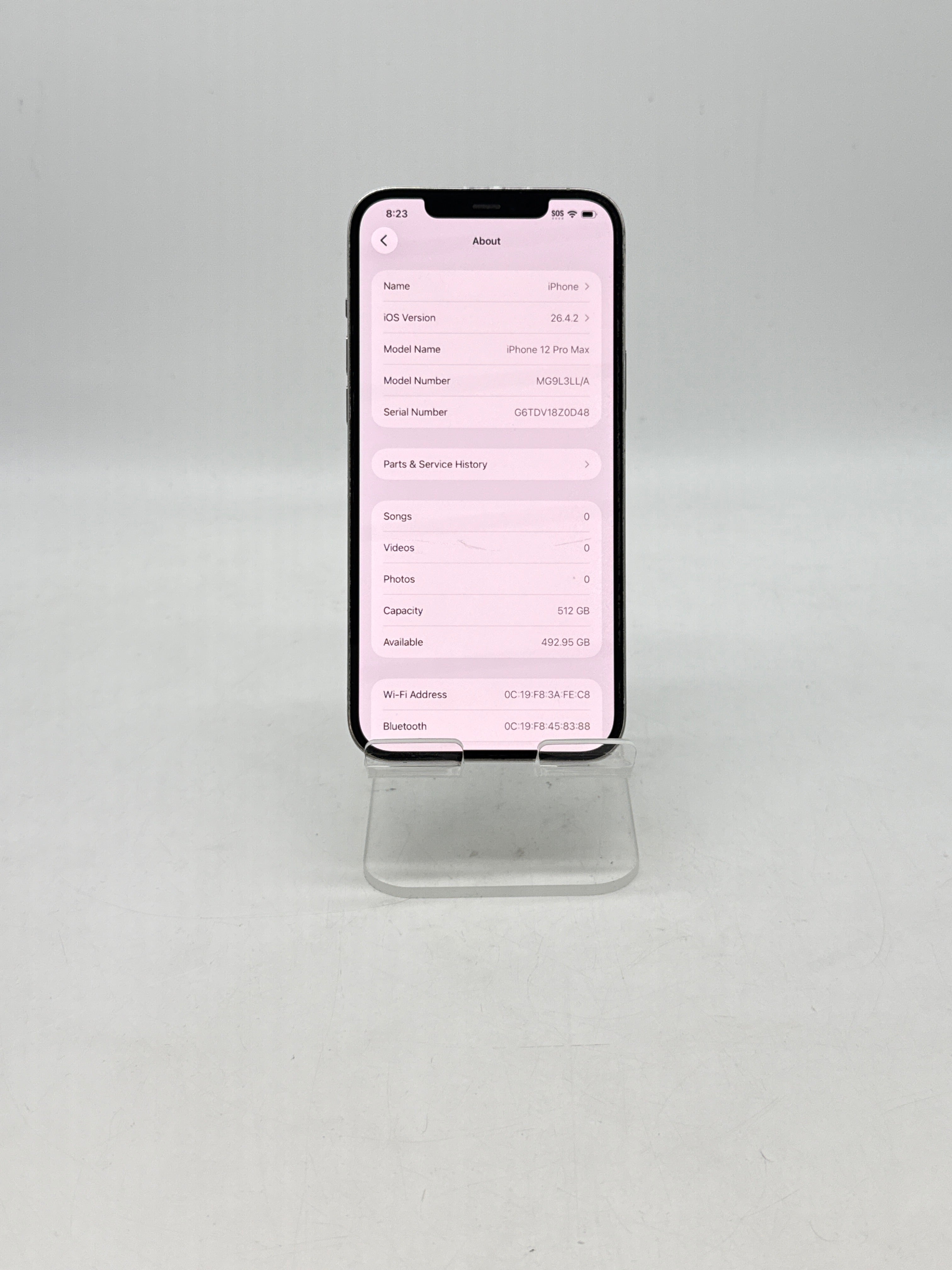 Apple iPhone 12 Pro Max 512GB Factory Unlocked - Service Battery