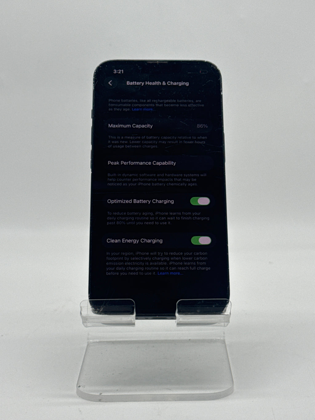 Apple iPhone 13 128GB Midnight Compatible with T-Mobile Cracked Screen Read
