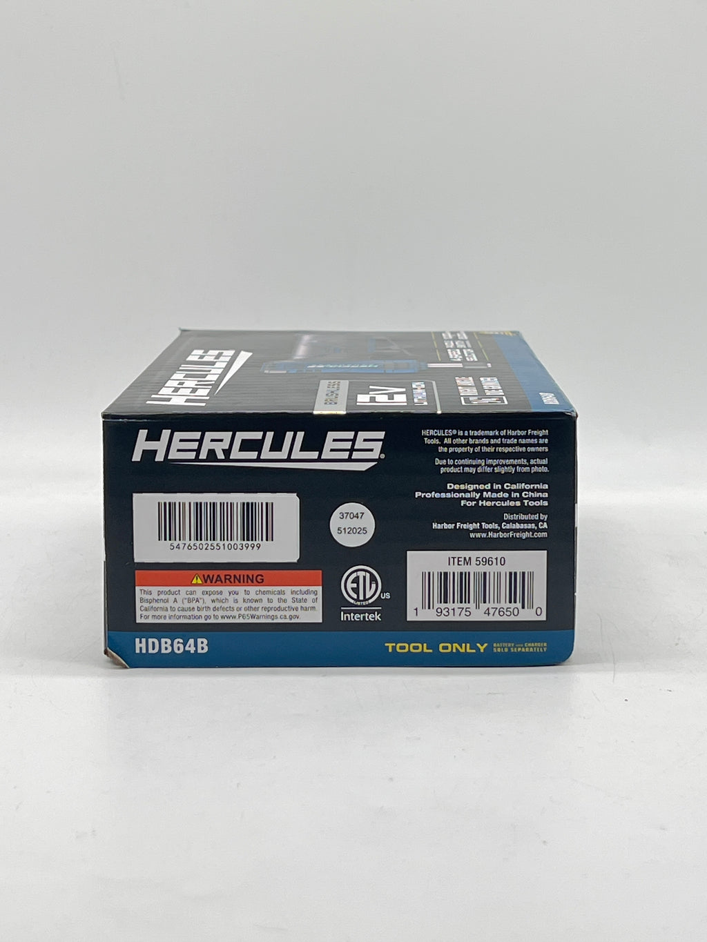 Hercules 59610 Die Grinder 12V Cordless Brushless 1/4" Right Angle - New