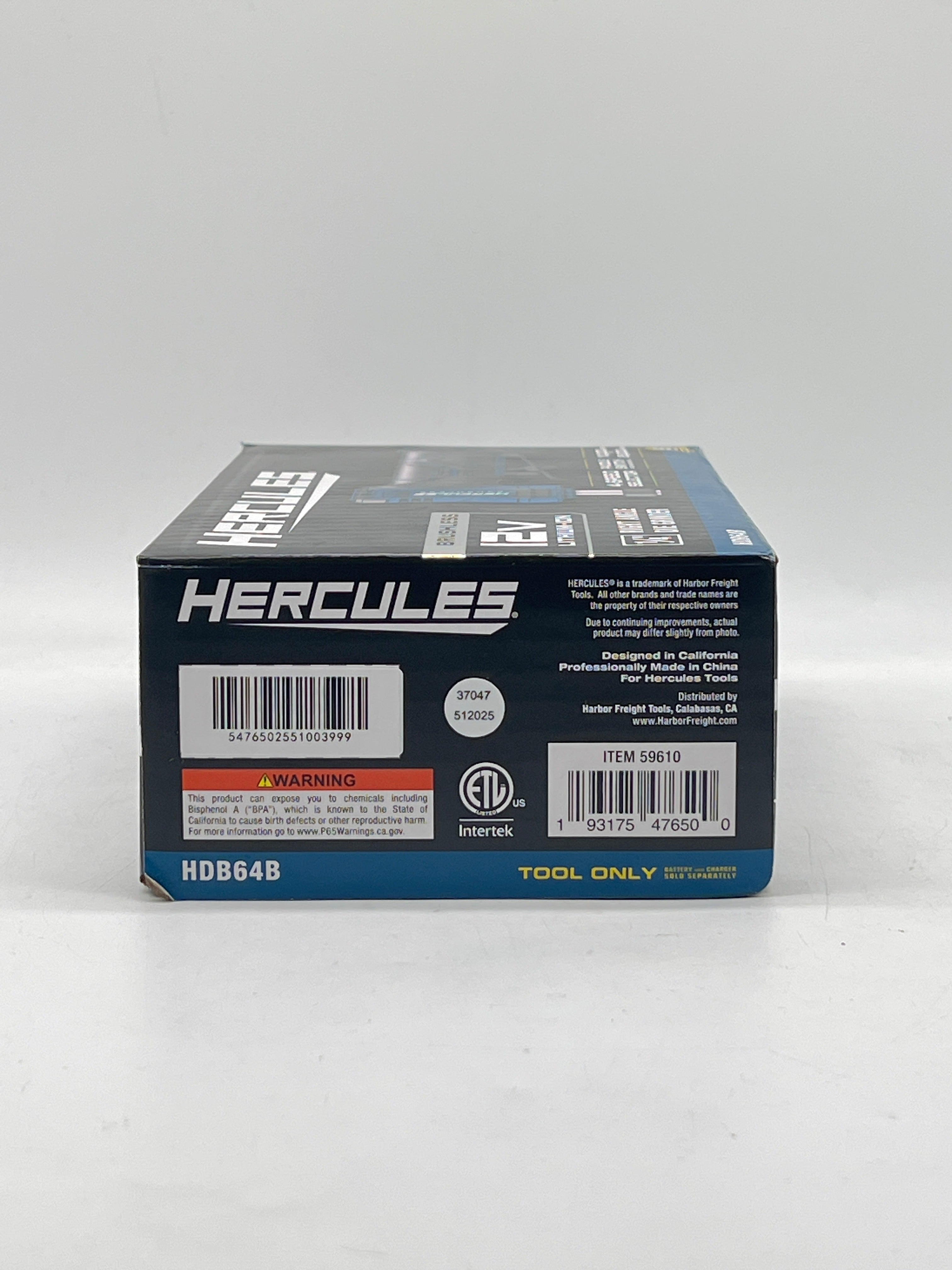 Hercules 59610 Die Grinder 12V Cordless Brushless 1/4" Right Angle - New