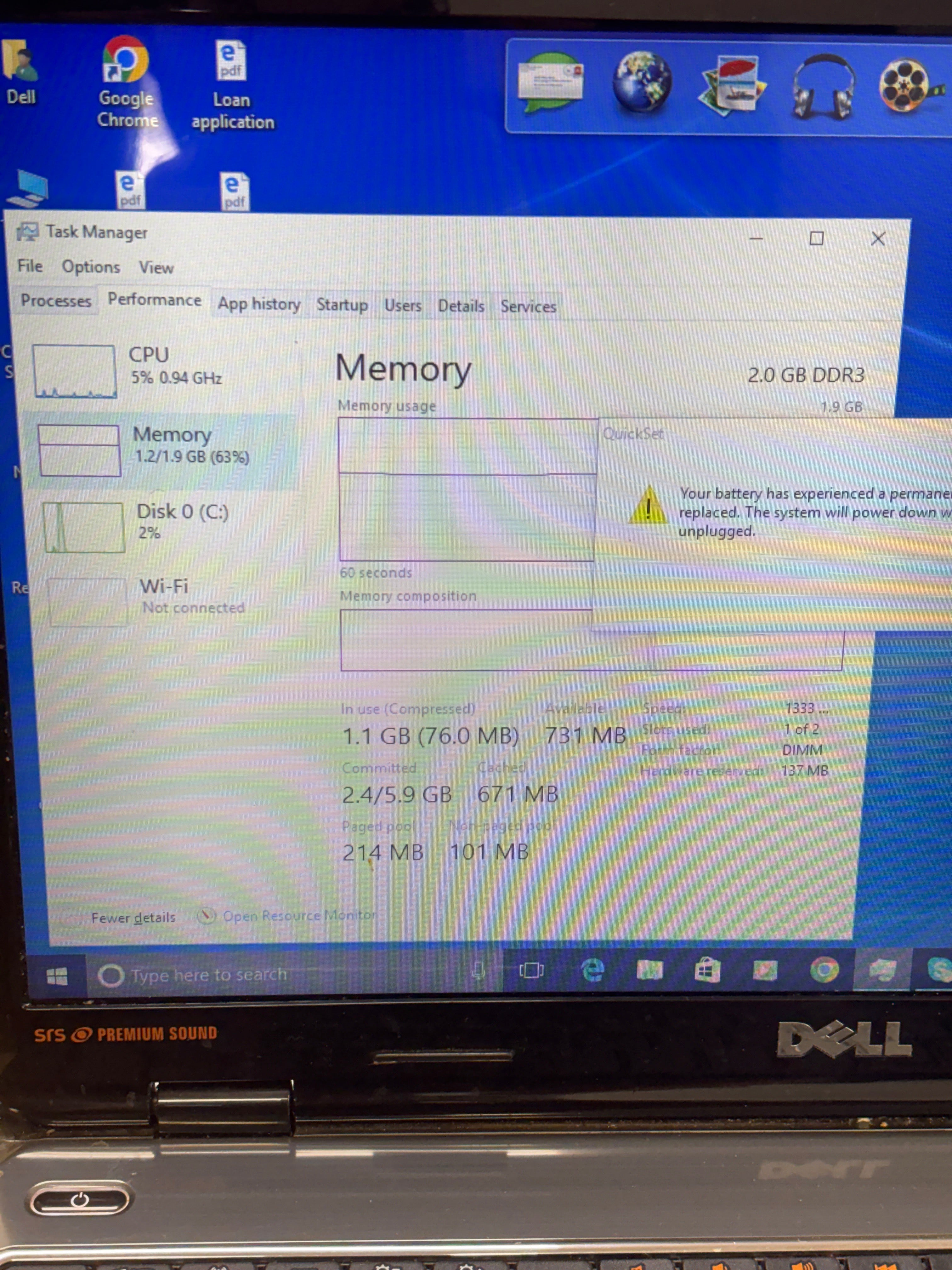 Dell Inspiron N5010 Pentium P6100 2GB RAM 256GB Storage - For Parts (Read DESC)