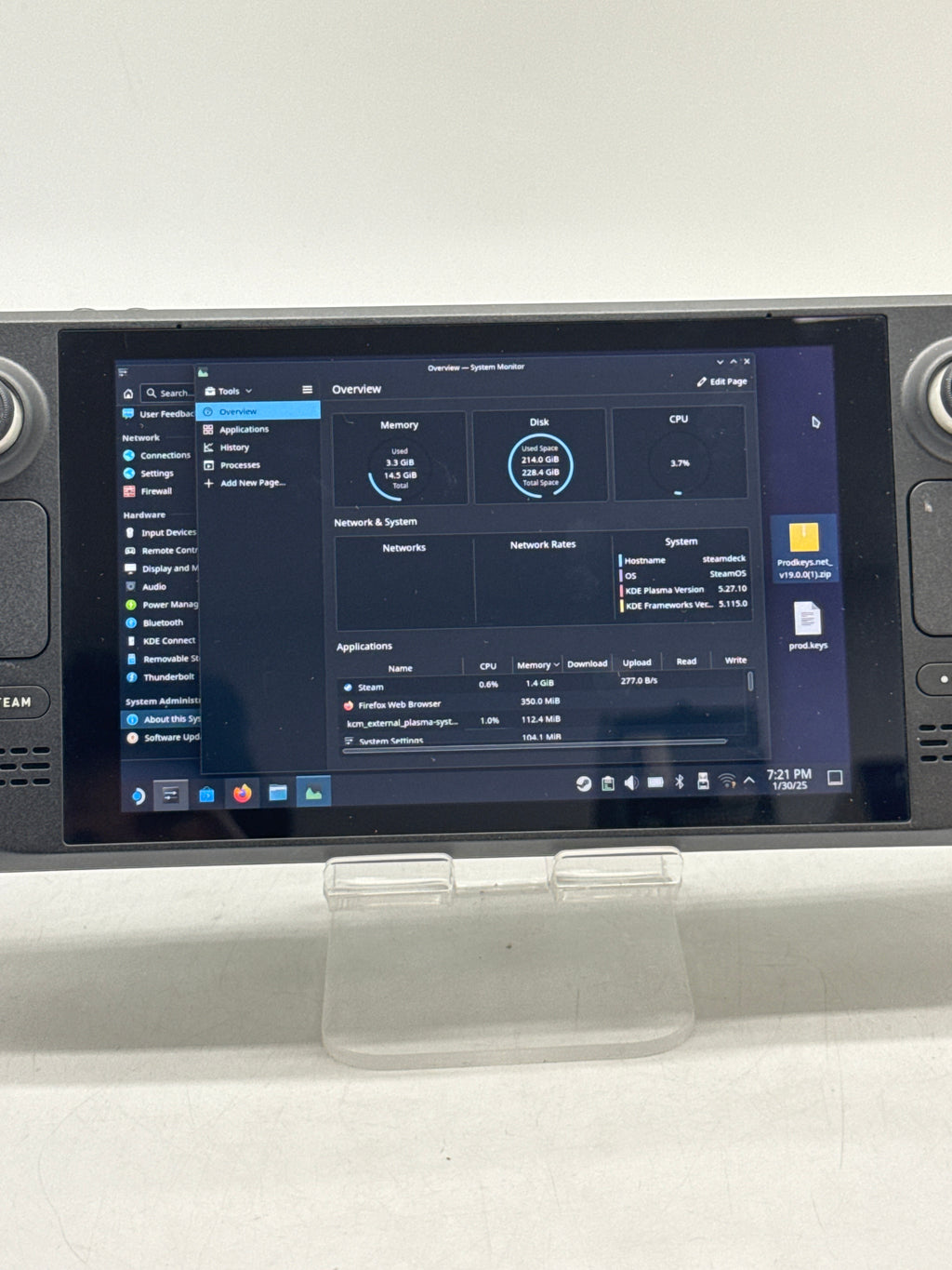 Valve Steam Deck AMD Custom APU 0405 256GB SSD Handheld Console