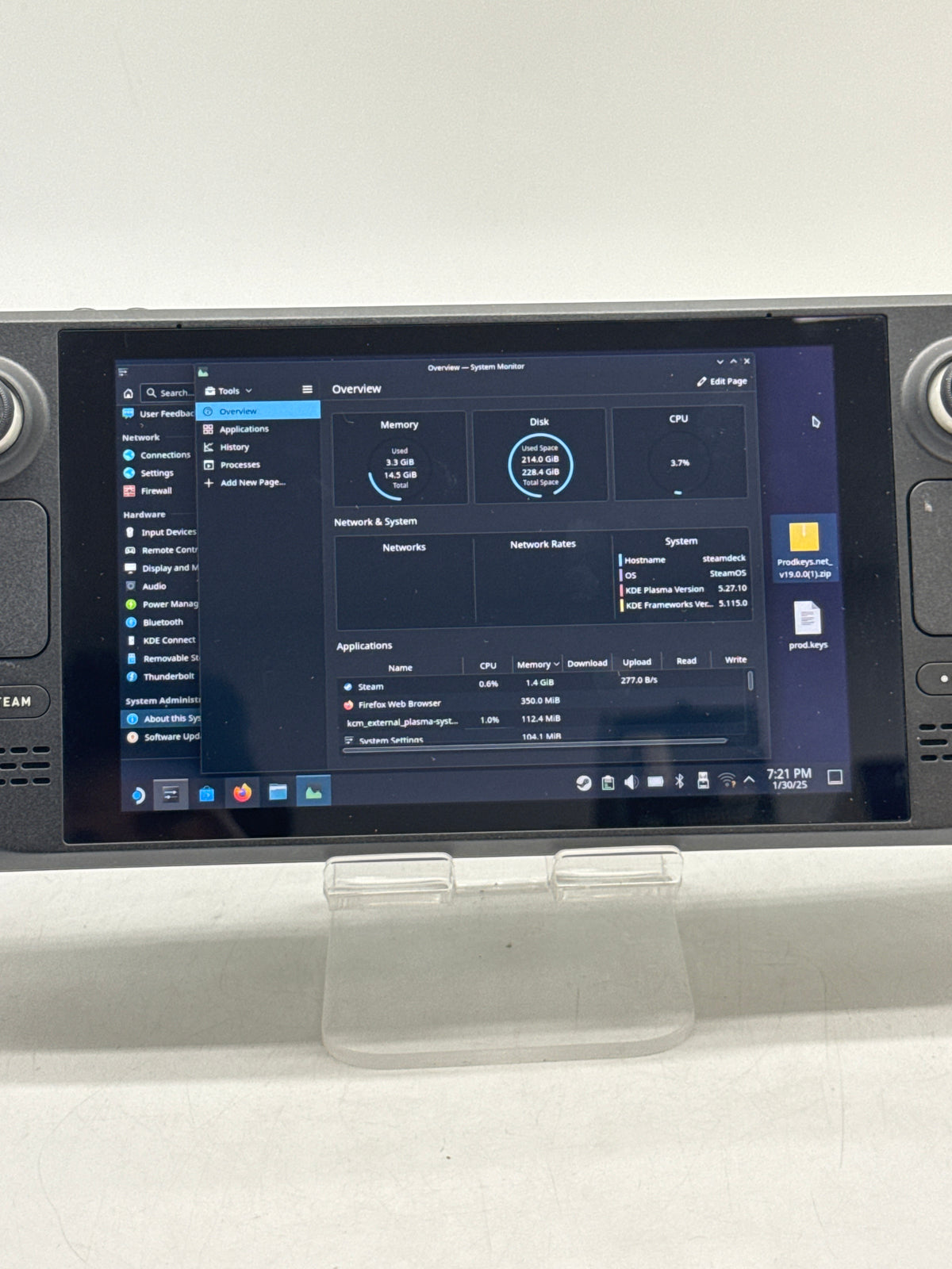 Valve Steam Deck AMD Custom APU 0405 256GB SSD Handheld Console