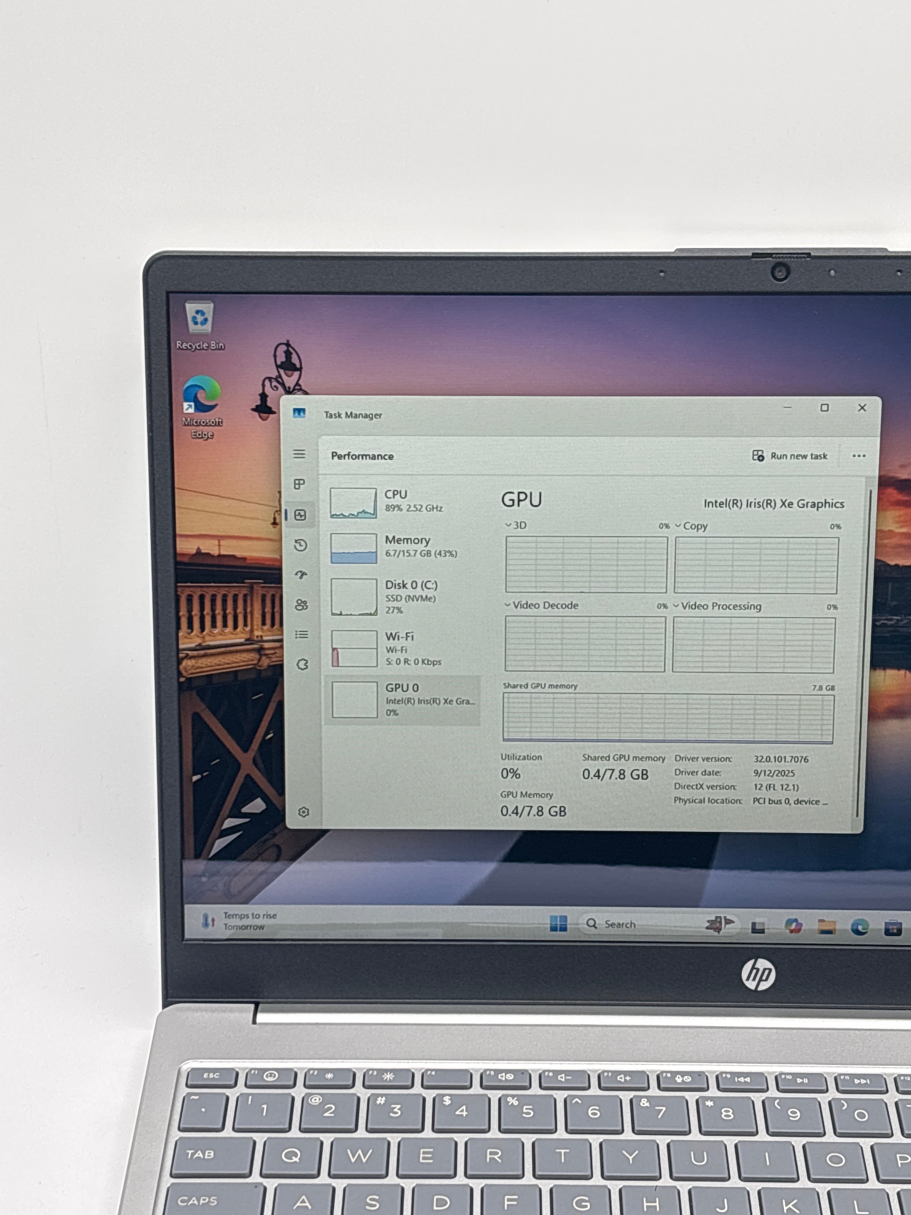 HP Laptop 15-fd0107dx i7-1255U 16 GB RAM 512 GB SSD
