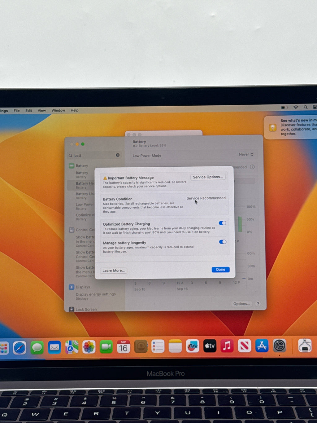 Apple MacBook Pro 13" A1708 2017 Core i5 16GB RAM 512GB SSD Space Gray - READ